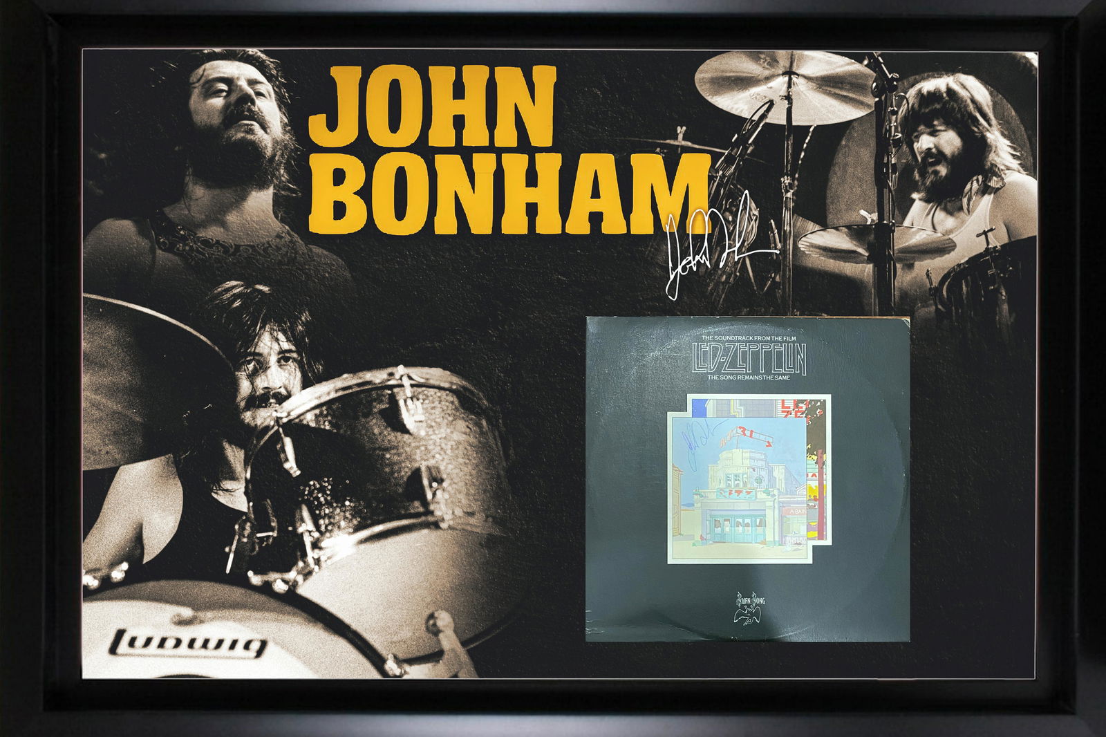 John Bonham Autographed Album Display (1 of 1)
