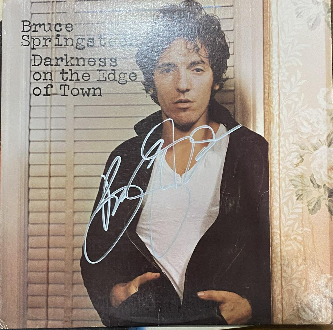 Bruce Springsteen Autographed Album: Album art and cuts displays are 24x36 and take 3 weeks to make possibly more and come framed! If you need this quicker please email asap. Displays are not framed, and can be framed for a cost. Framed