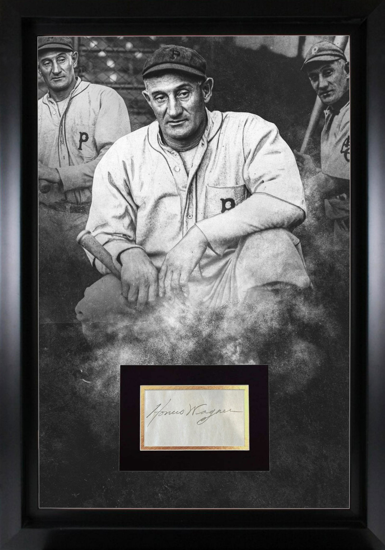 Honus Wagner Autographed 16x20 Display (1 of 1)