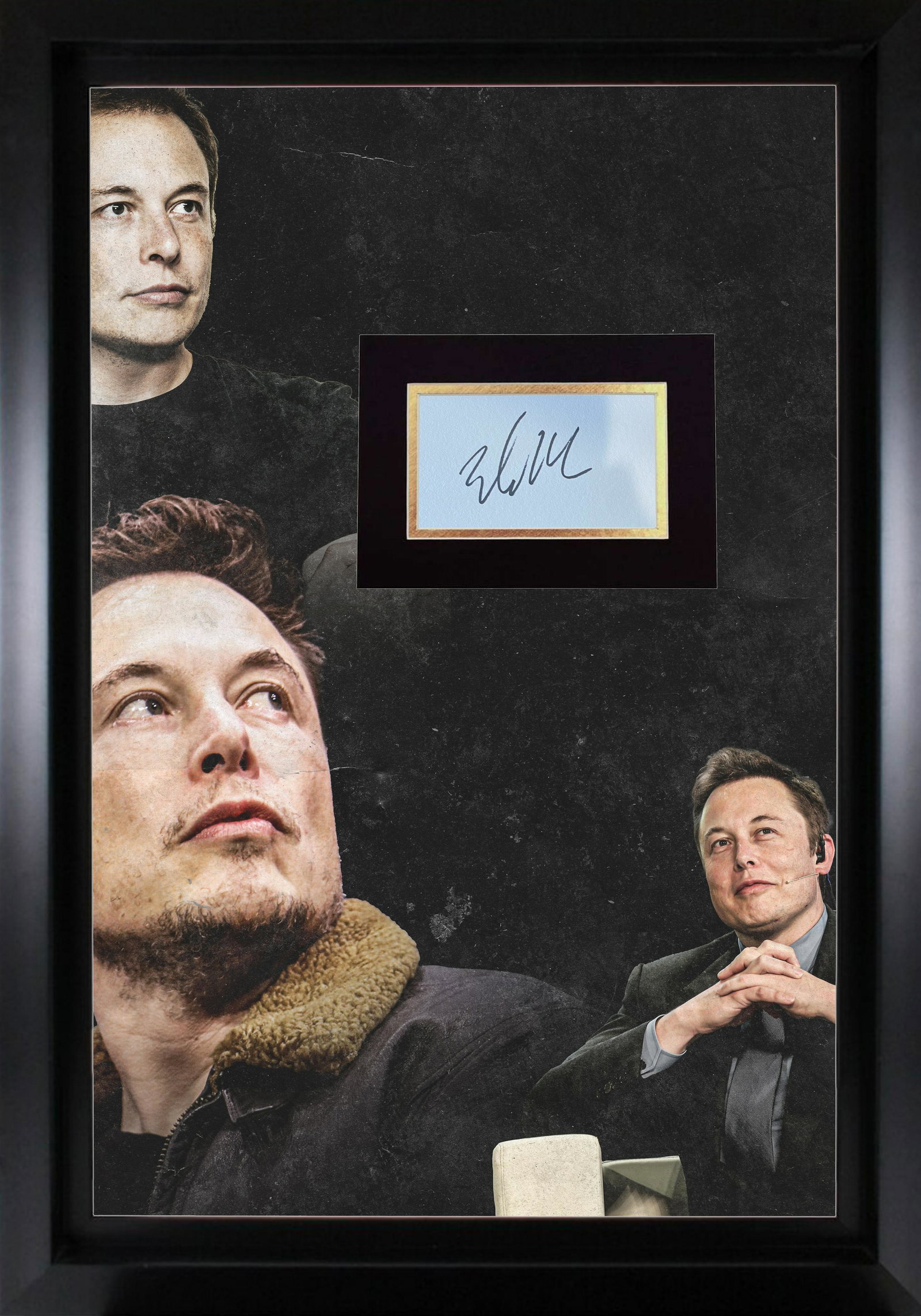 Elon Musk Autographed 16X20 Display (1 of 1)