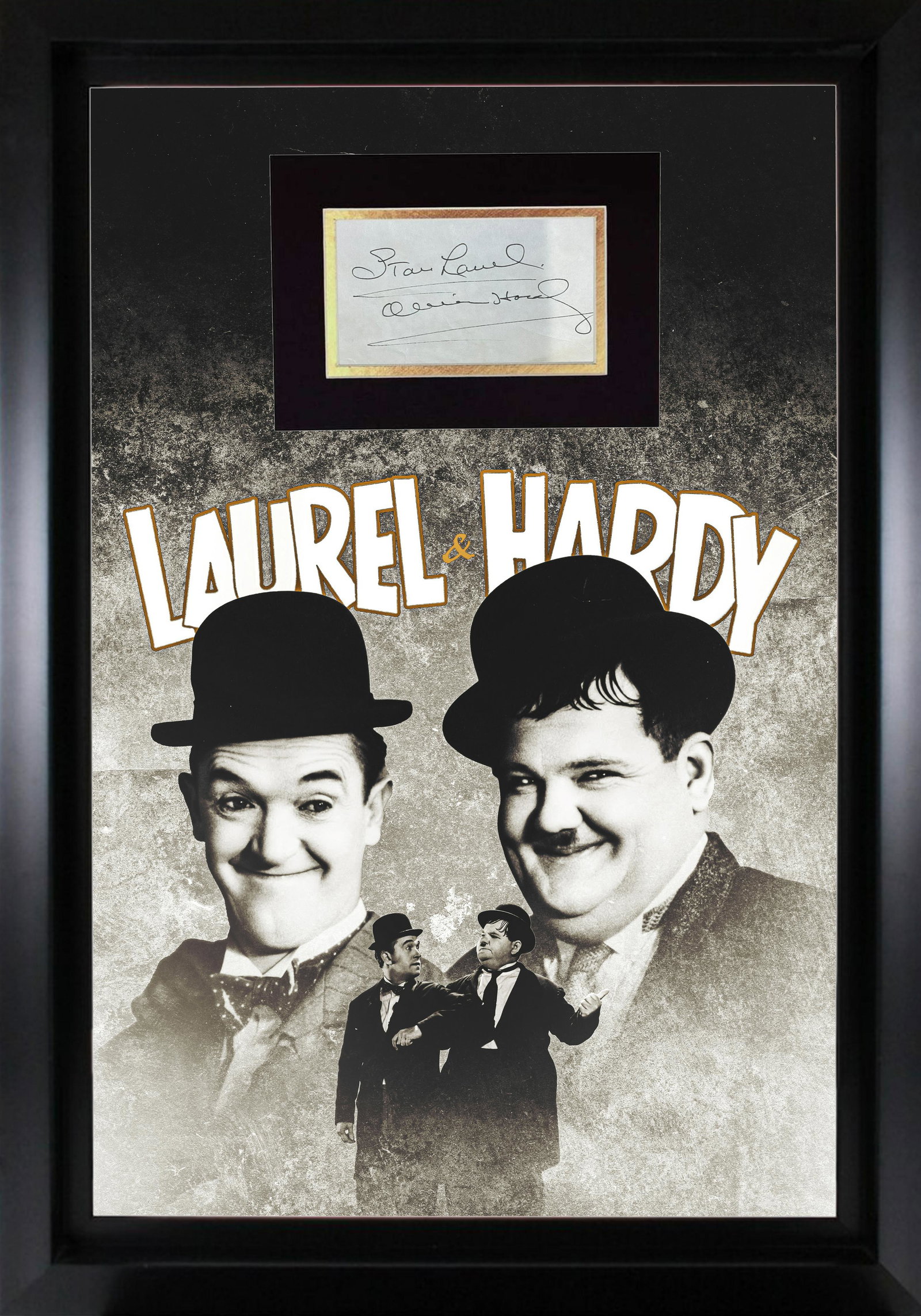 Laurel and Hardy AUTOGRAPHED DISPLAY 16x20 (1 of 1)