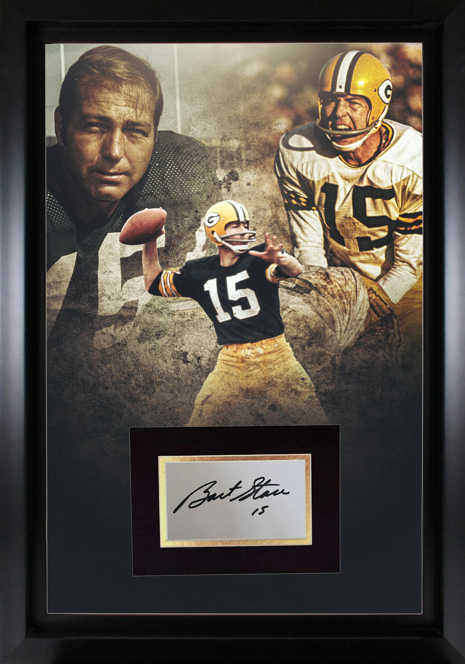 Bart Starr Autographed 16x20 Display (1 of 1)
