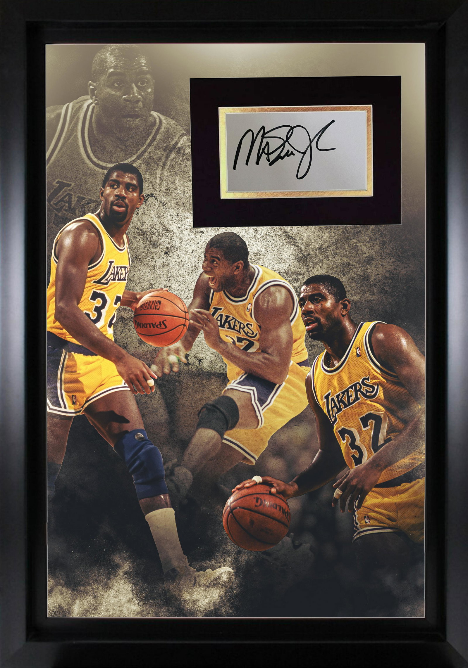 Magic Johnson Autographed 16x20 Display (1 of 1)