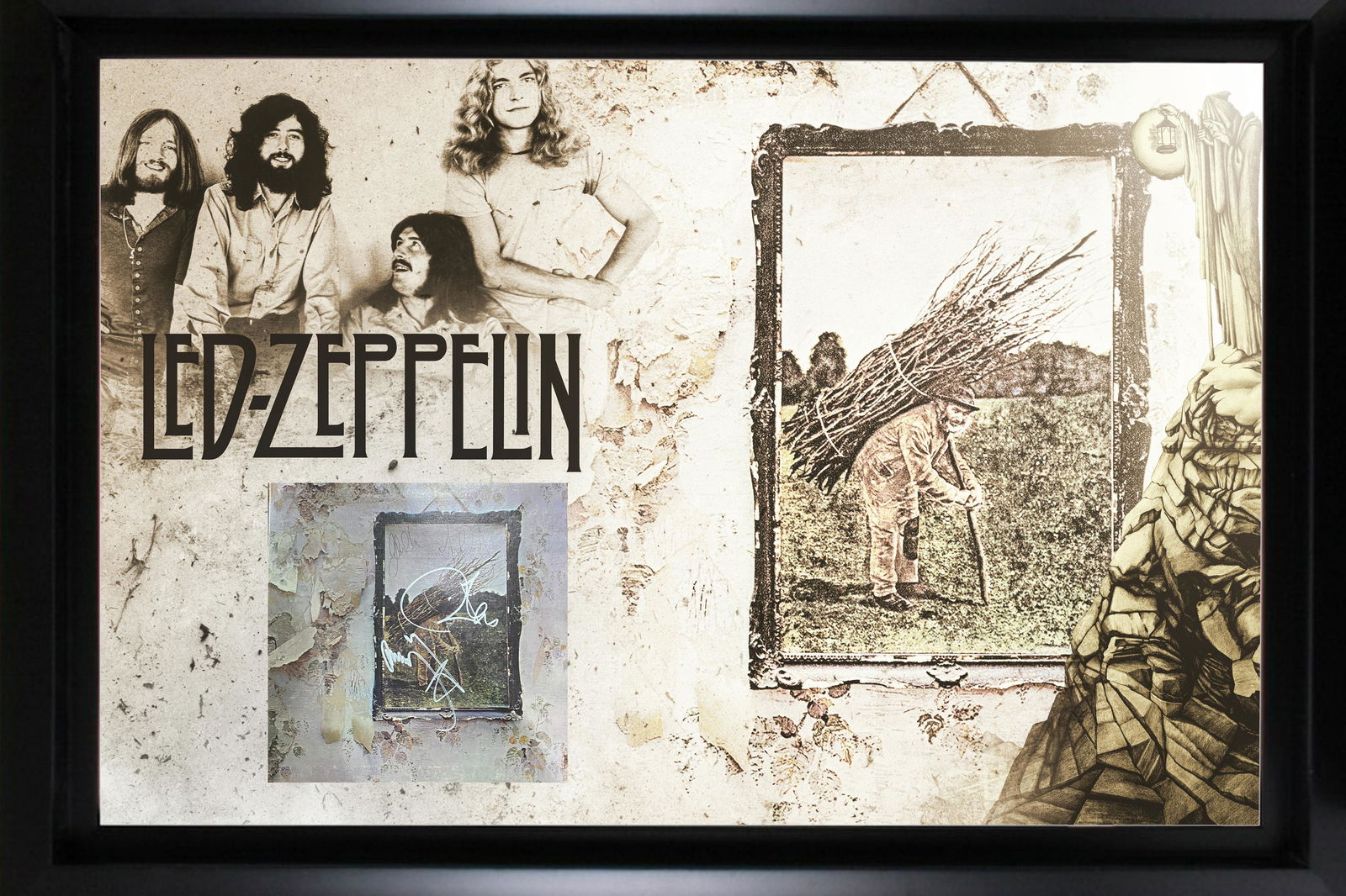 Led Zeppelin Autographed Album Display All 4! Bonham (1 of 1)