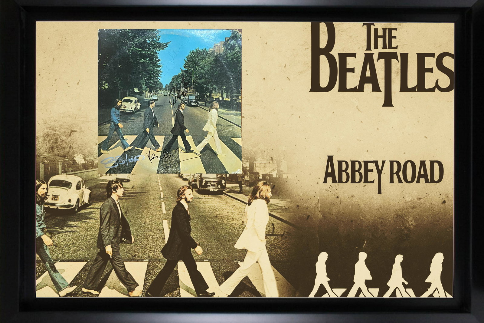 The Beatles Abbey Road Autographed Album Display (1 of 1)