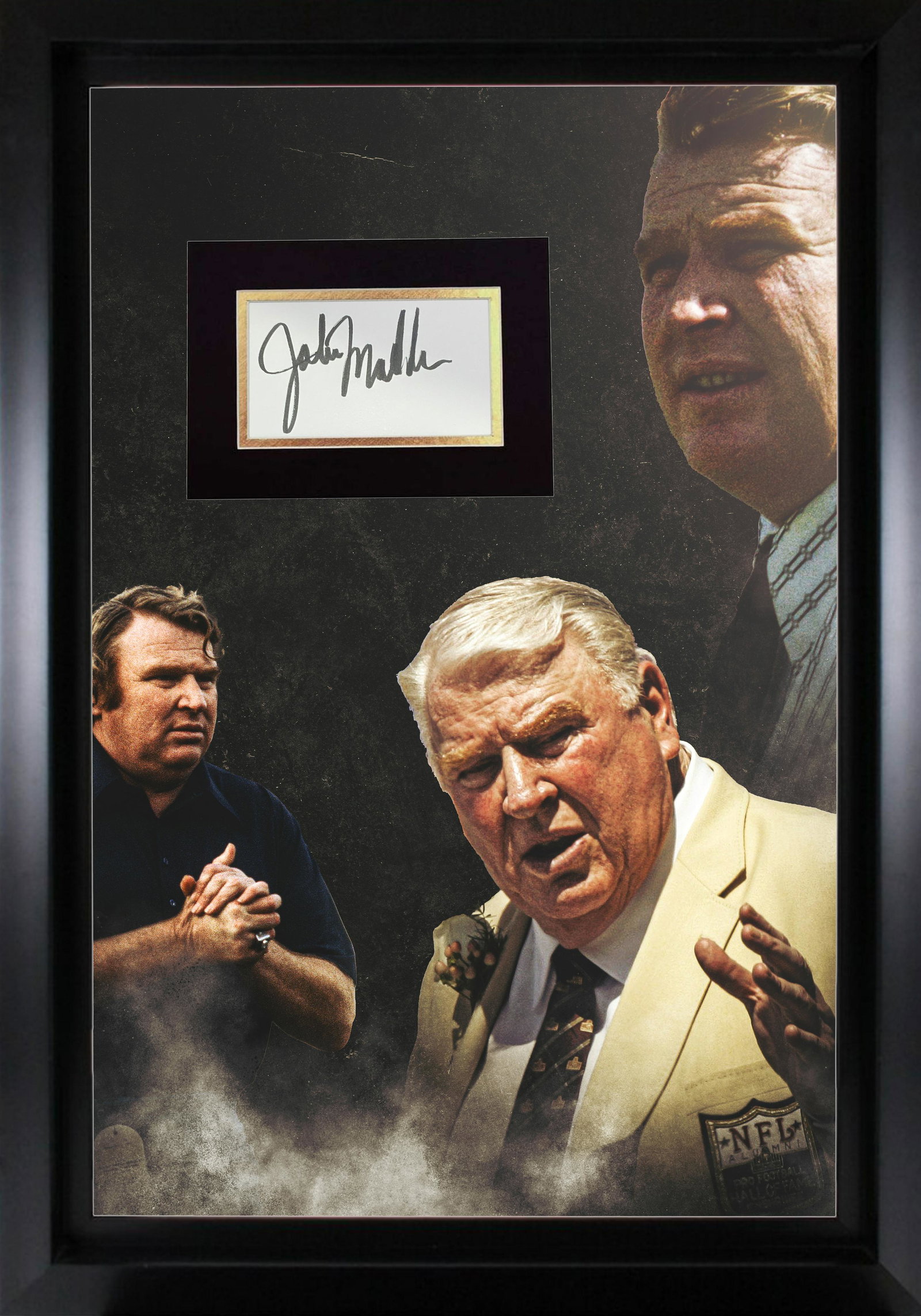John Madden Autographed 16X20 Display (1 of 1)