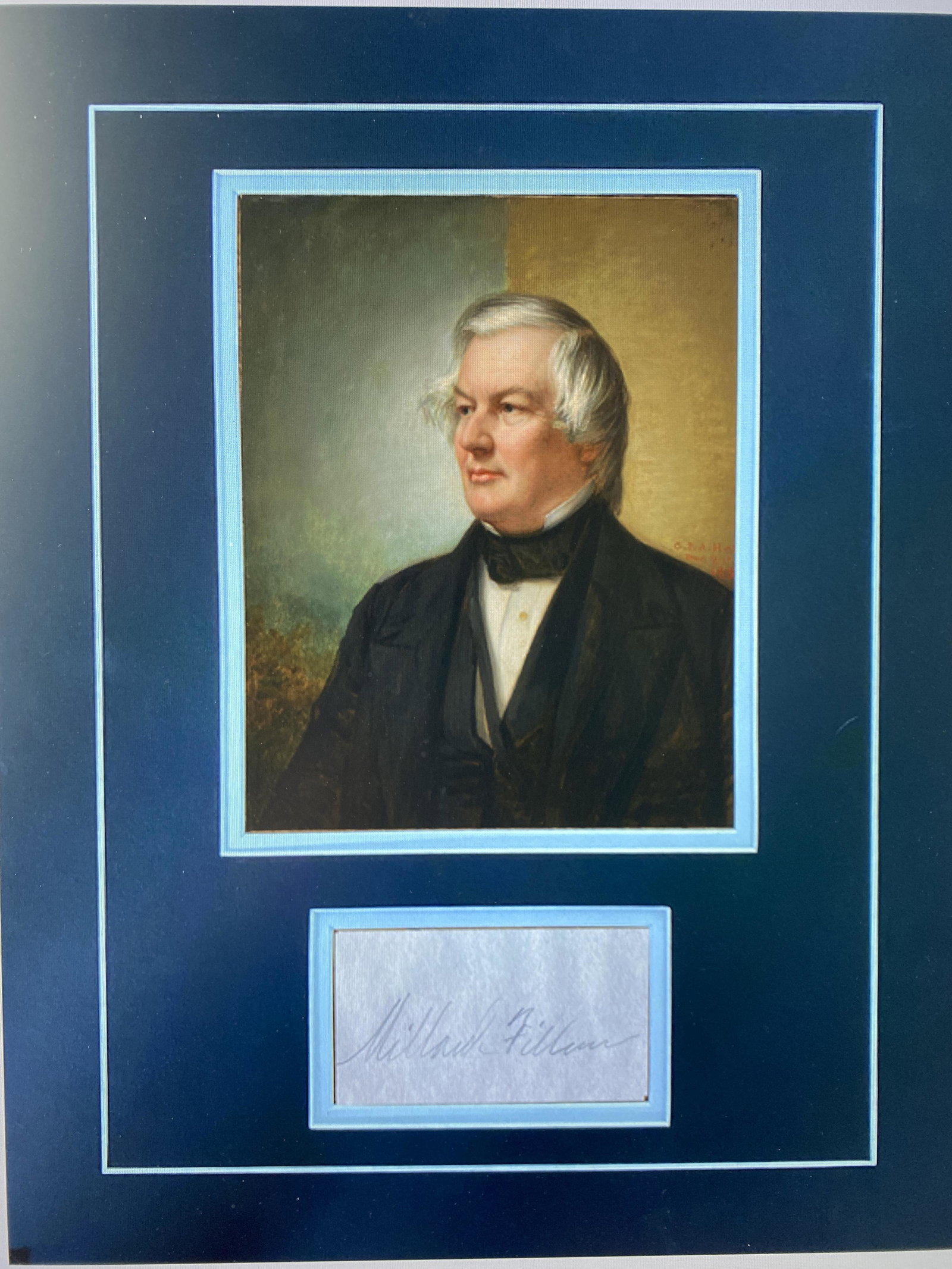 Millard Fillmore Autographed Display (1 of 1)