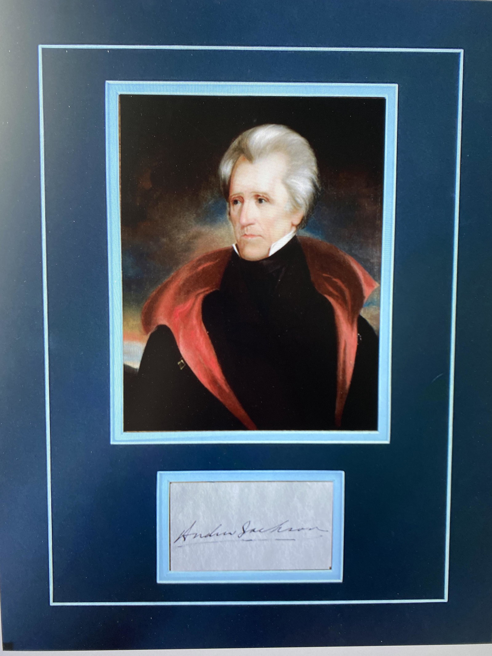 Andrew Jackson Autographed Display (1 of 1)