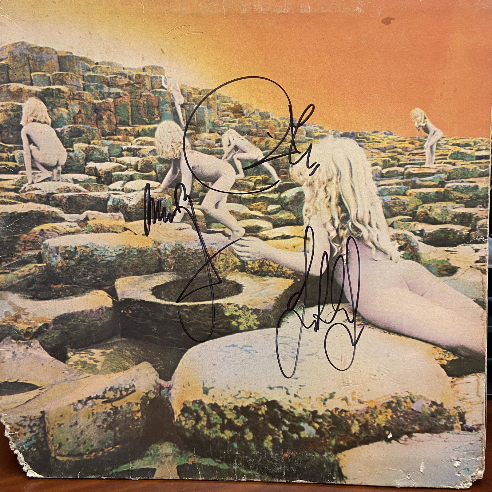 Led Zeppelin Autographed Album Cover, page plant jones (1 of 1)