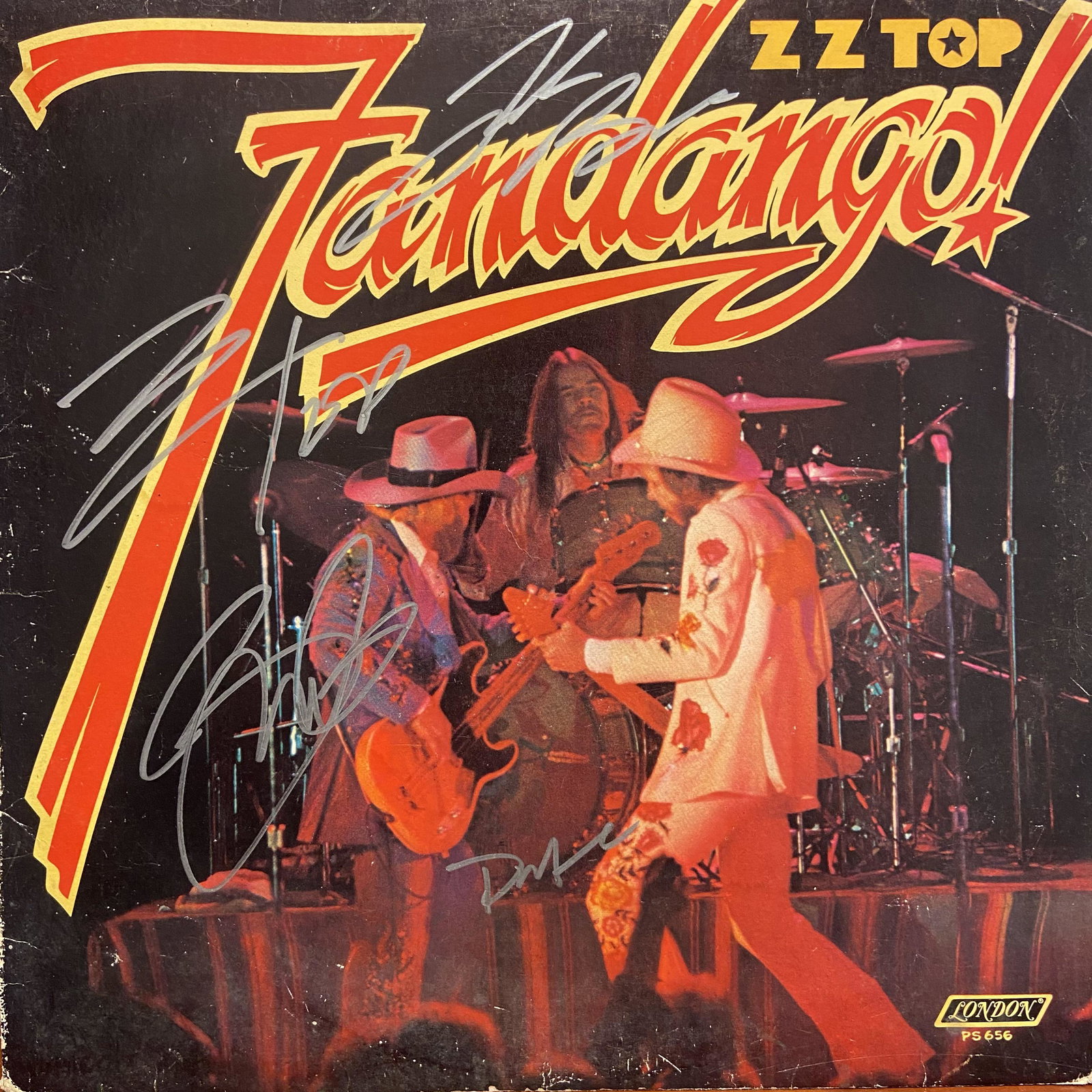 ZZ Top Autographed Album Cover, signed by all (1 of 1)