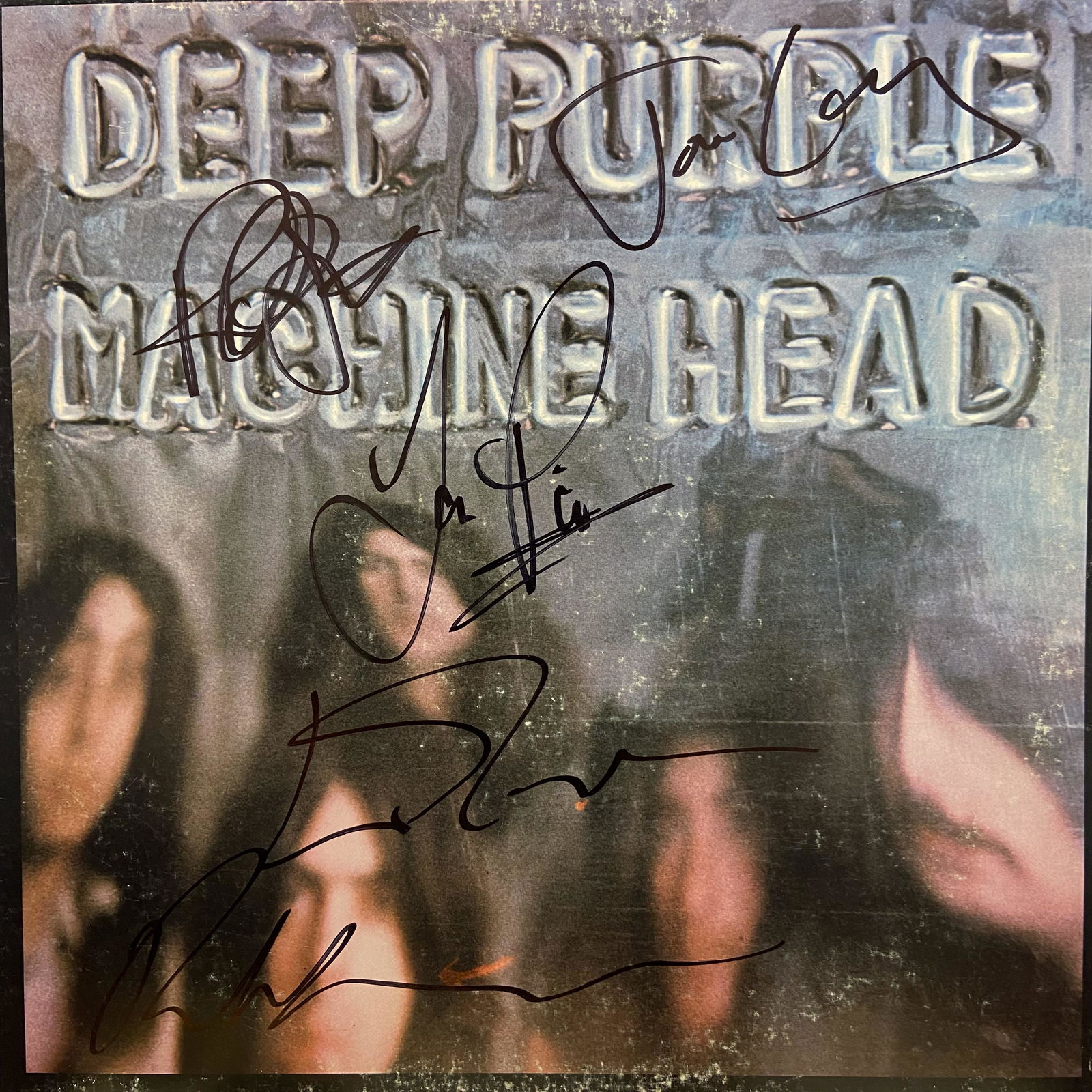 Deep Purple Autographed Album Cover, signed by all (1 of 1)