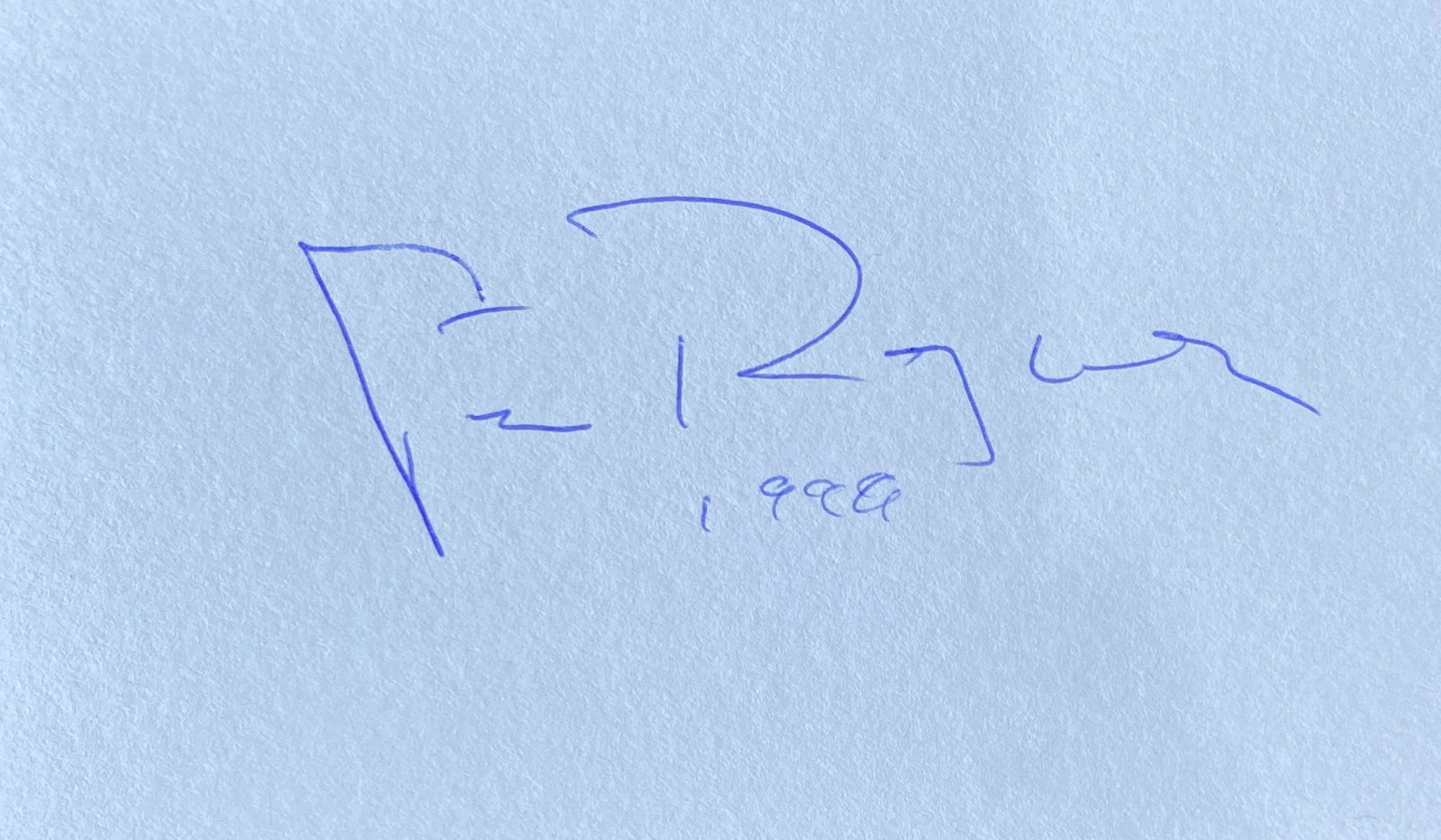 Fred Rogers Autographed Index CARD (1 of 1)