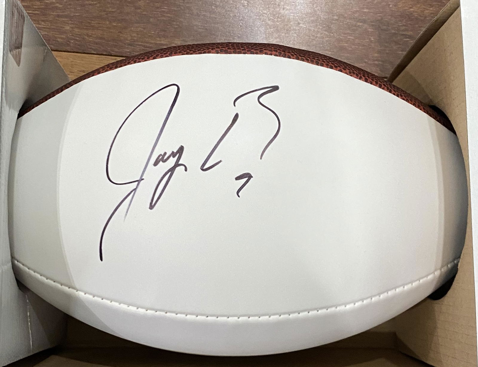 Joe Burrow Autographed NFL Football (1 of 1)