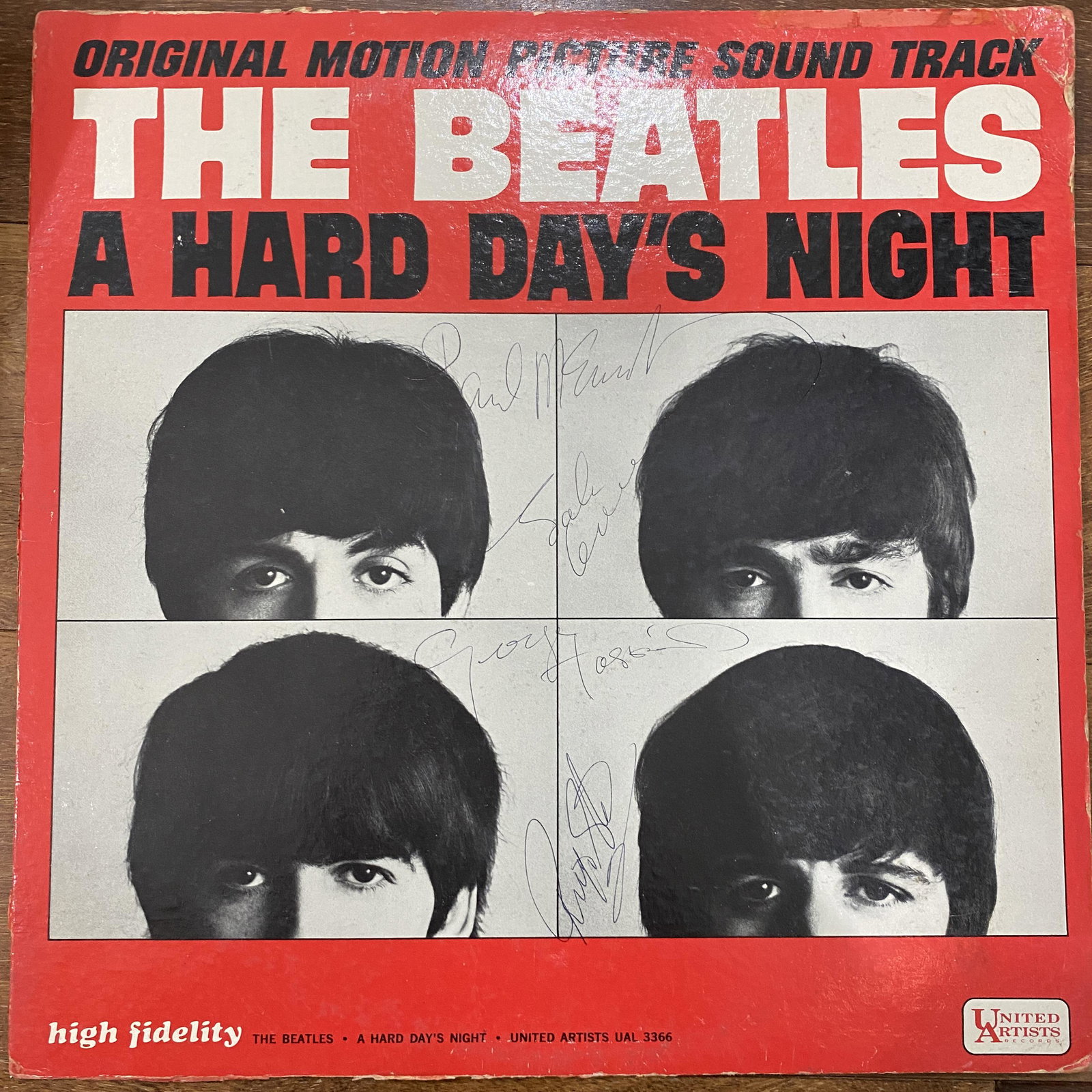 The Beatles AUTOGRAPHED Album! All 4!: All 24x36 and 16x20 Custom Graphic displays take 3 weeks or more to make .Displays are not framed, and can be framed for a cost. Framed items will state they are framed in the name of the item. All si