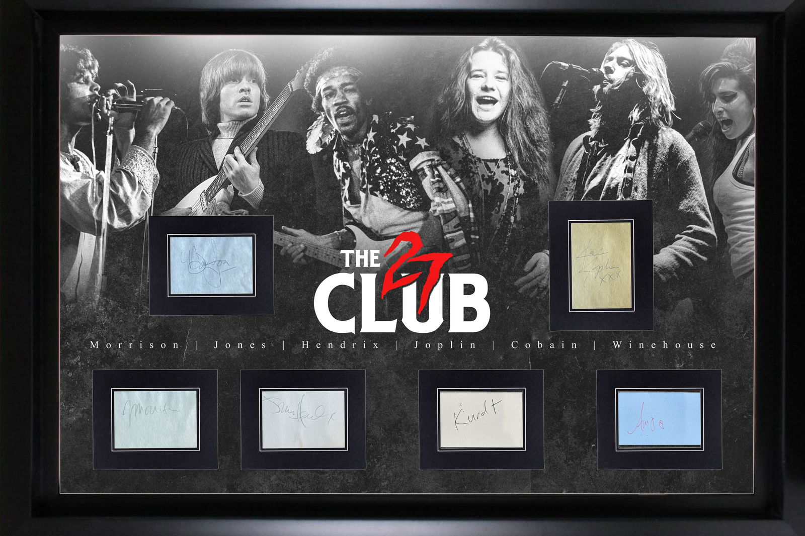27 Club Autographed Display! AMY JIMI JANIS AND THE (1 of 1)