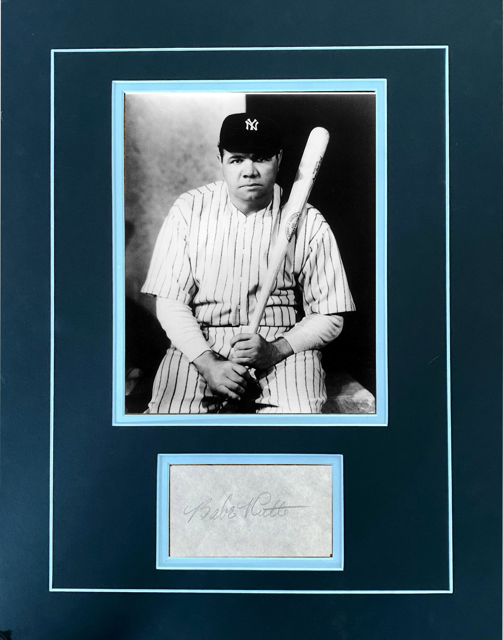 Babe Ruth Autographed Display (1 of 1)