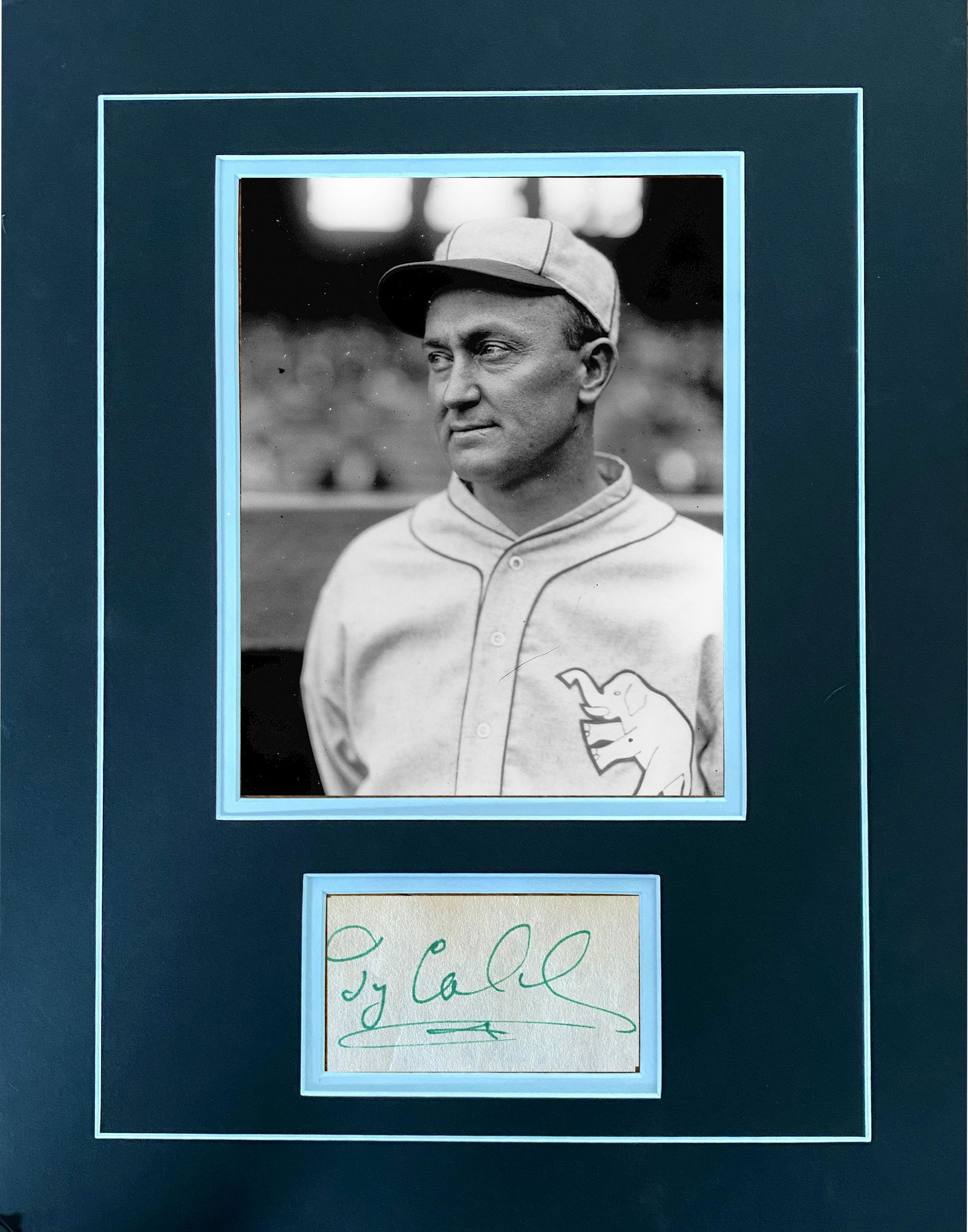 Ty Cobb Autographed Display (1 of 1)