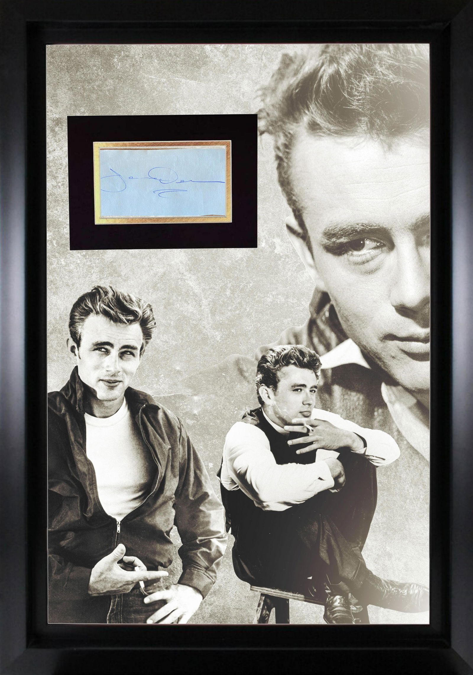 James Dean Autographed Display (1 of 1)