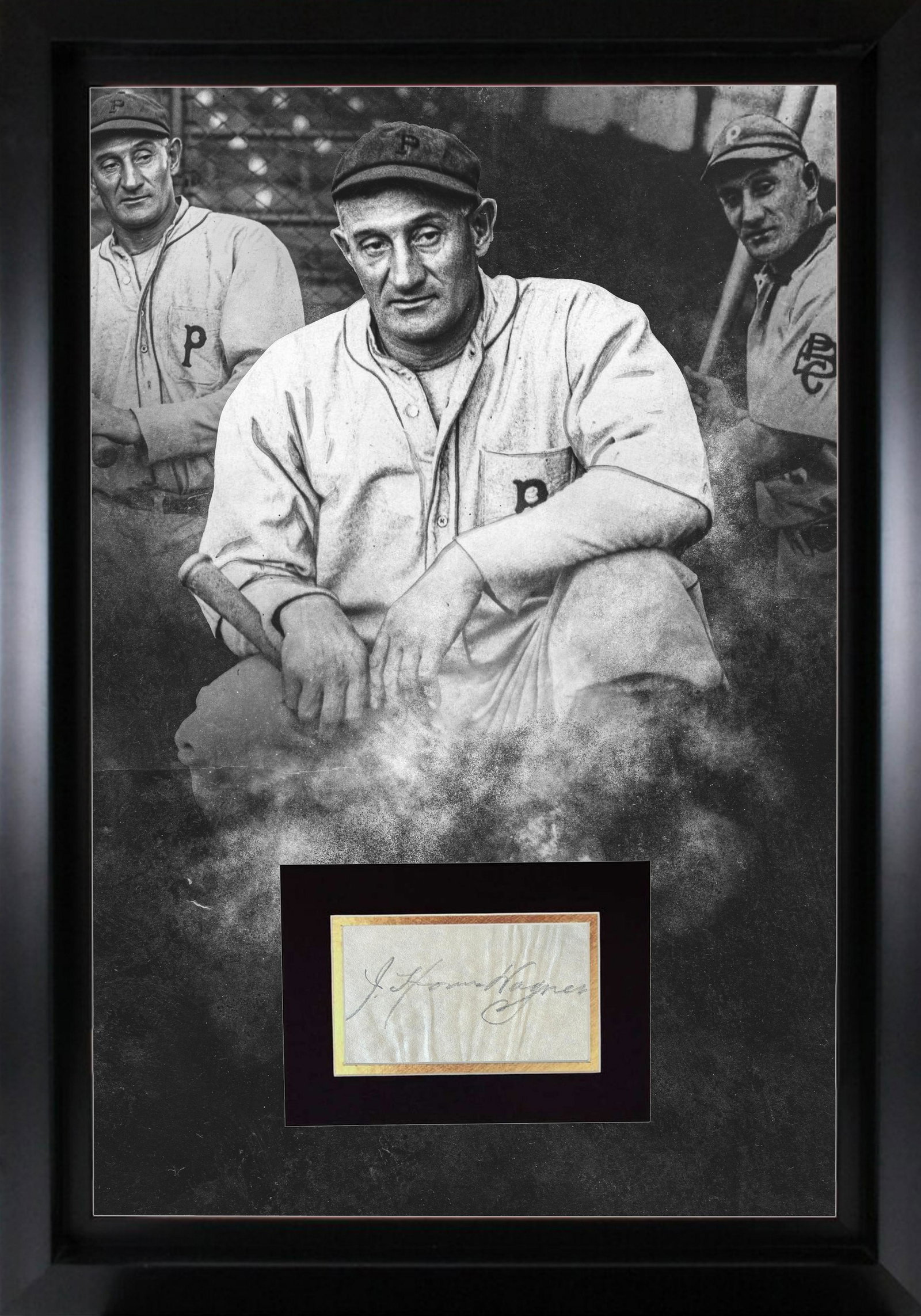 Honus Wagner Autographed Display (1 of 1)