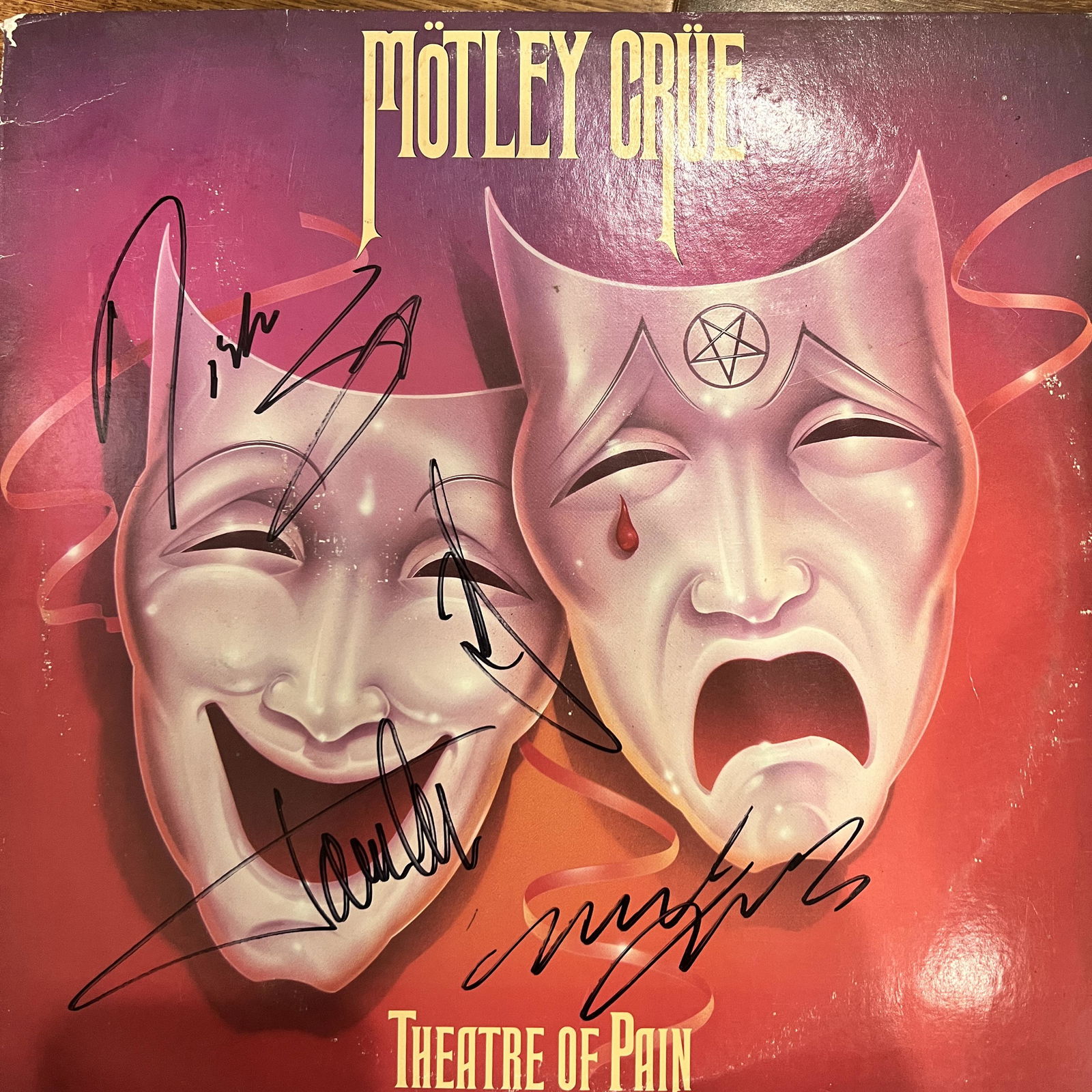 Motley Crue Autographed ALBUM All 4! (1 of 1)