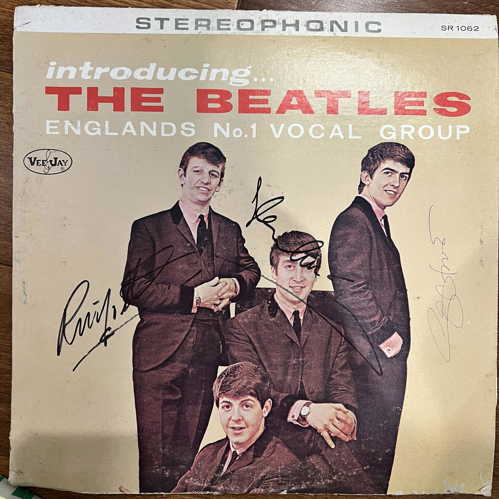 Ringo George Paul Signed Beatles Album (1 of 1)