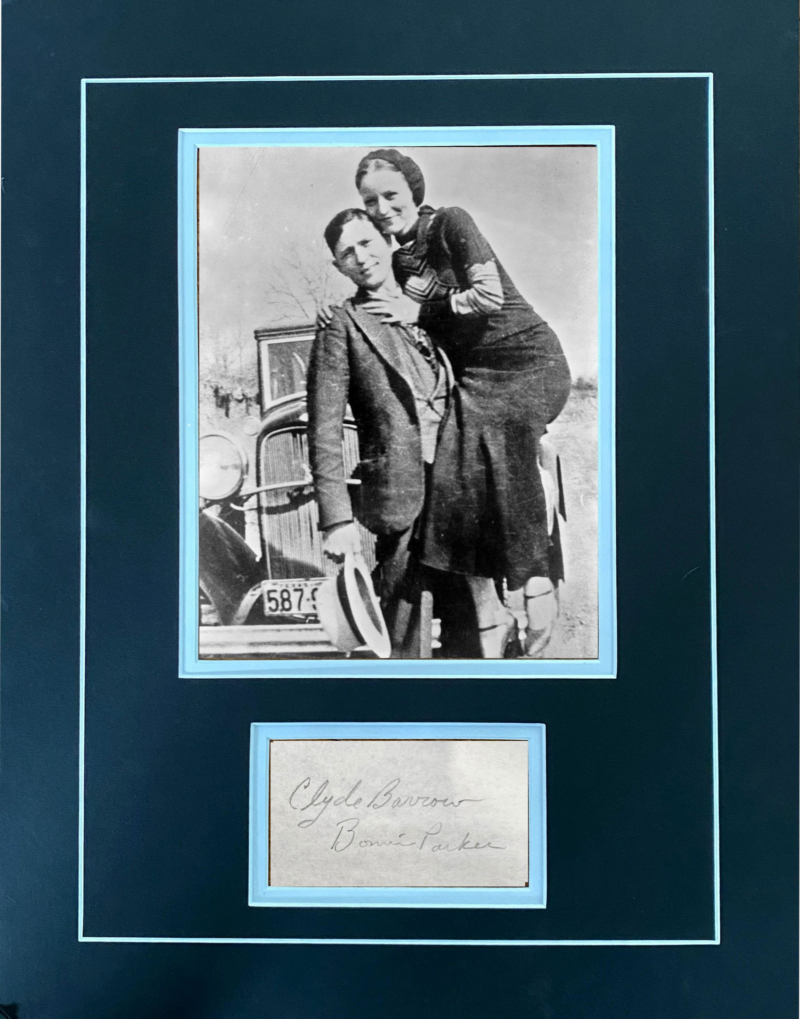 Bonnie & Clyde Autographed Display (1 of 1)