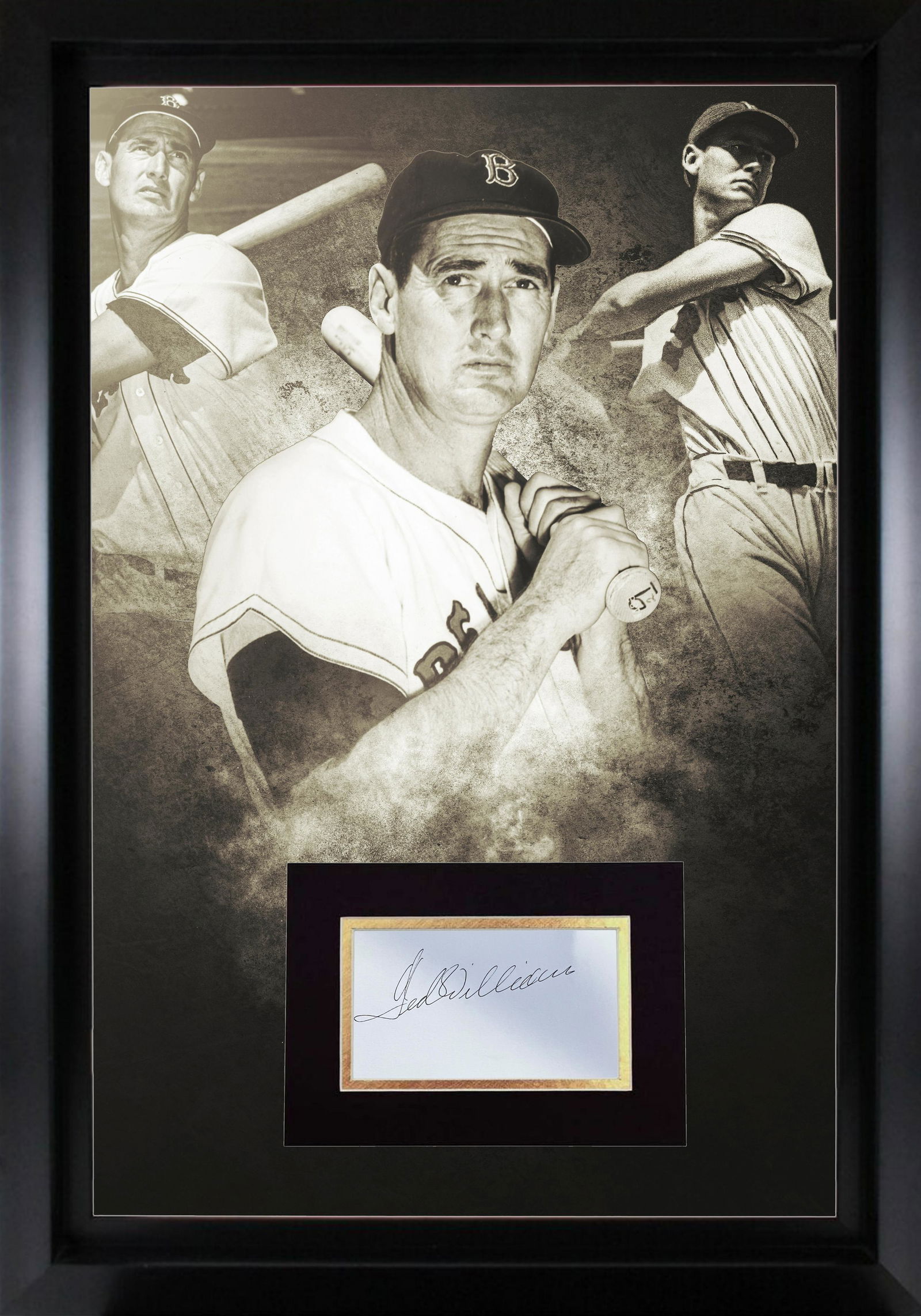 Ted Williams Autographed Display (1 of 1)