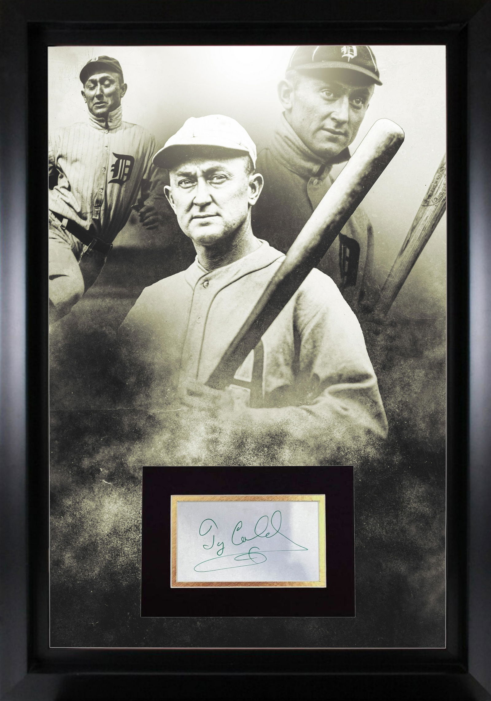 Ty Cobb Autographed Display (1 of 1)