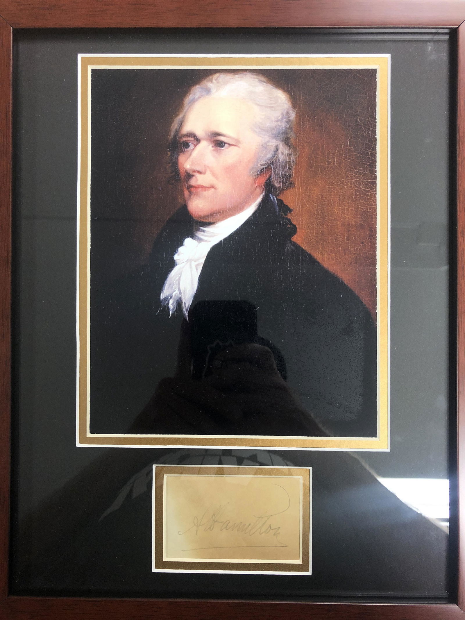 Alexander Hamilton FRAMED Autograph Display (1 of 1)