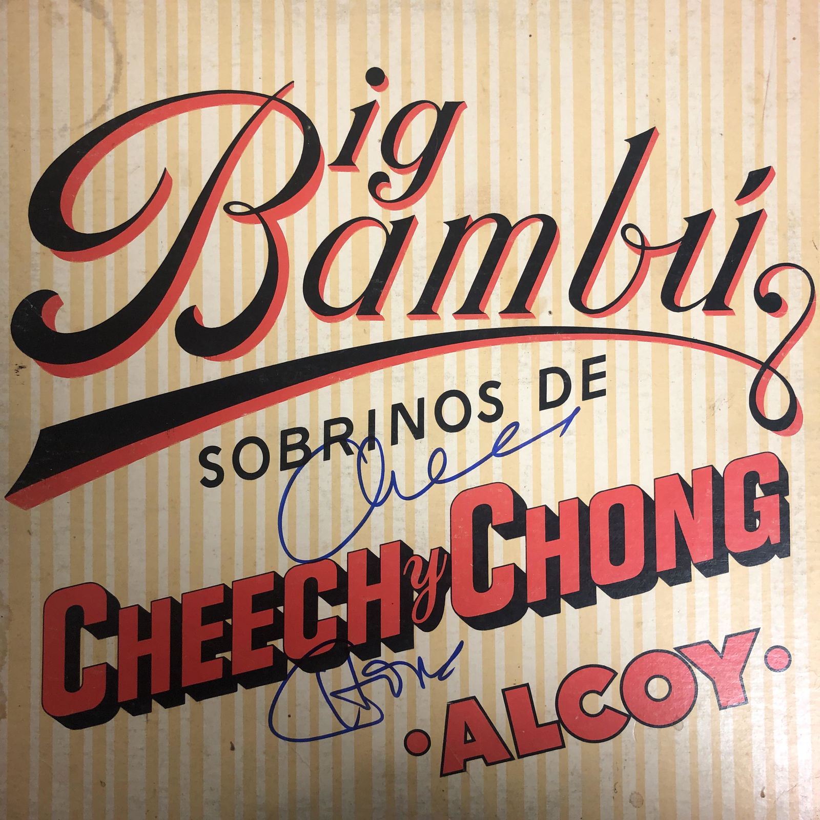 Cheech And Chong Autographed Album Cover (1 of 1)
