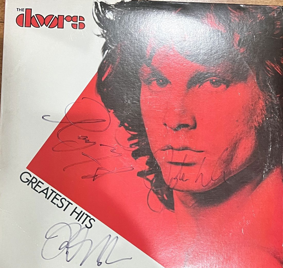 The Doors Autographed Album RAY ROBBY JOHN: Displays are assembled AFTER payment is received, picture is a mock up of finished product. Displays are not framed, and can be framed for a cost. Framed items will state they are framed in the name o