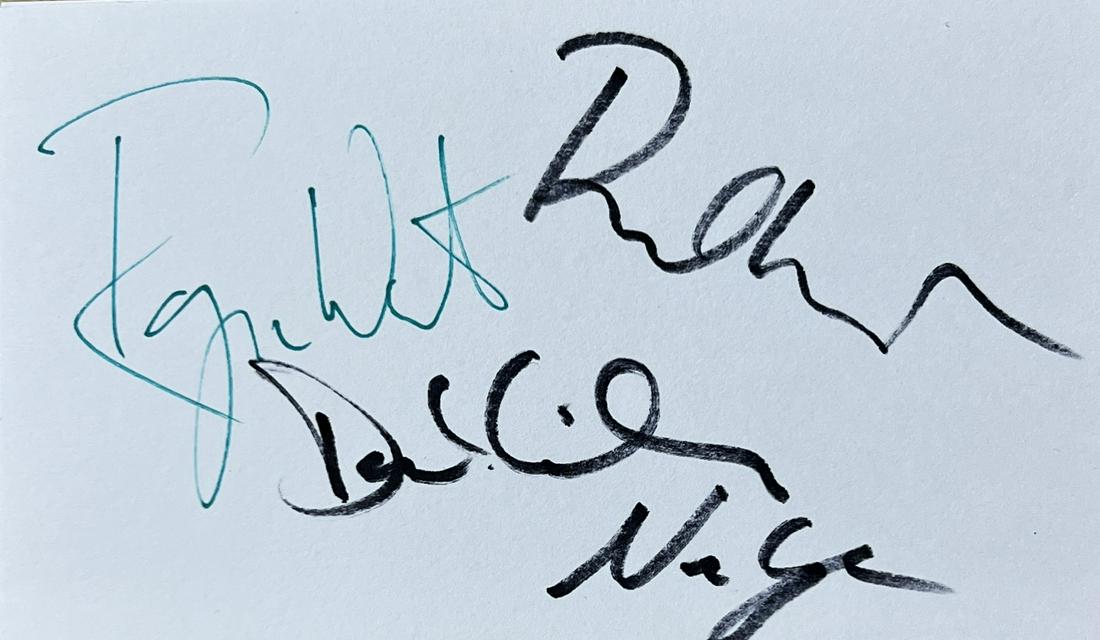 Pink Floyd Autographed Card, all four (1 of 1)