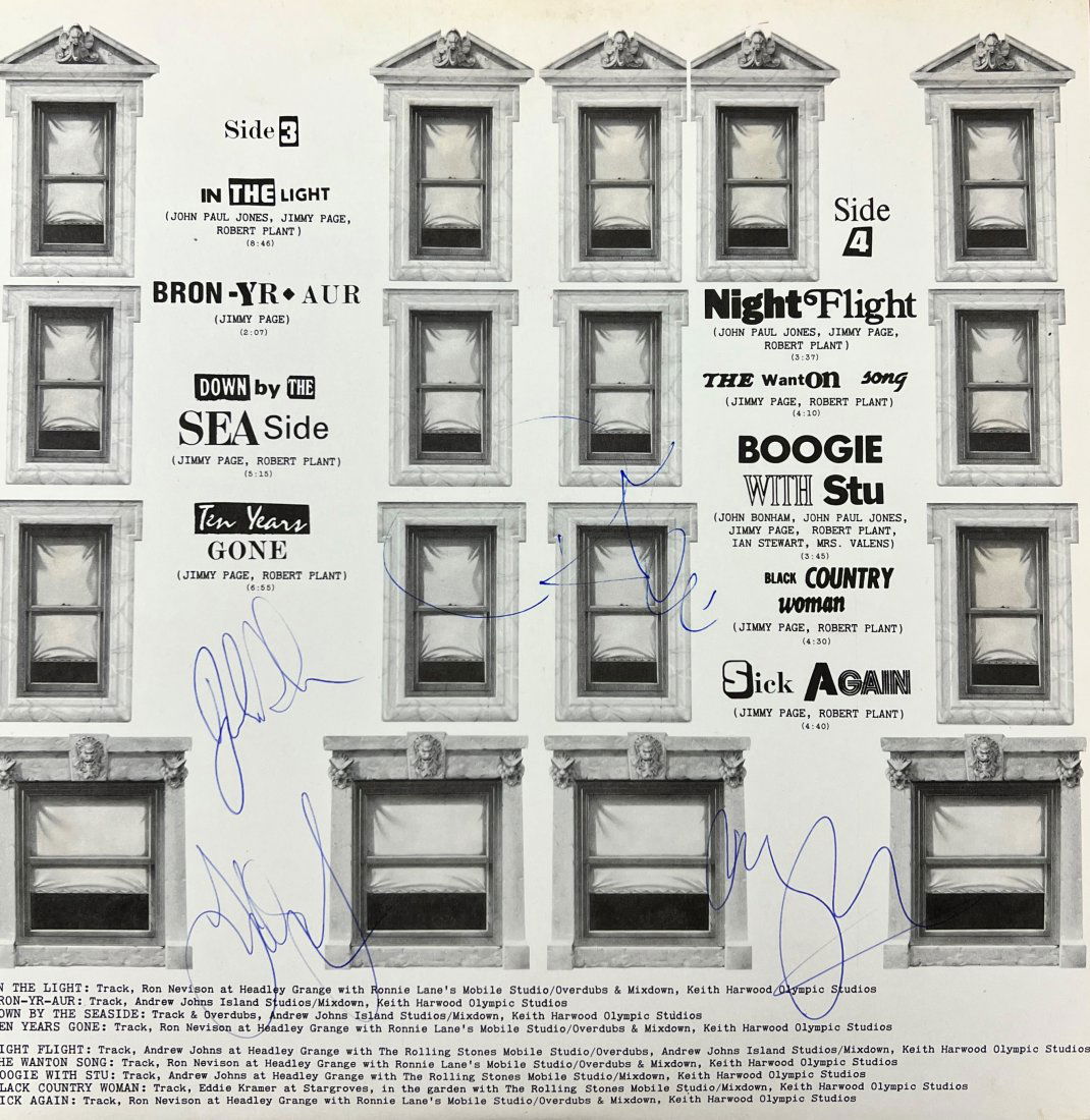 Led Zeppelin Autograph Album, ALL 4 (1 of 1)