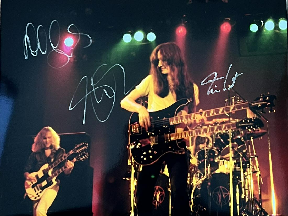 Rush autographed  Autographed 8x10 ALL 3 (1 of 1)