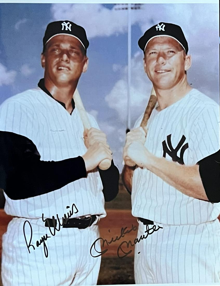 Roger Maris and Mickey mantle  Autographed 8x10 (1 of 1)