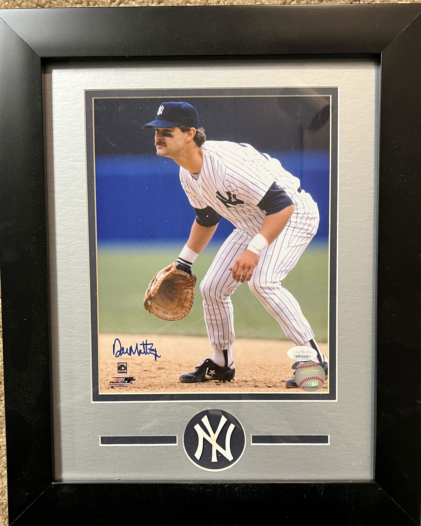 Don Mattingly Autographed 8x10 Framed (1 of 1)