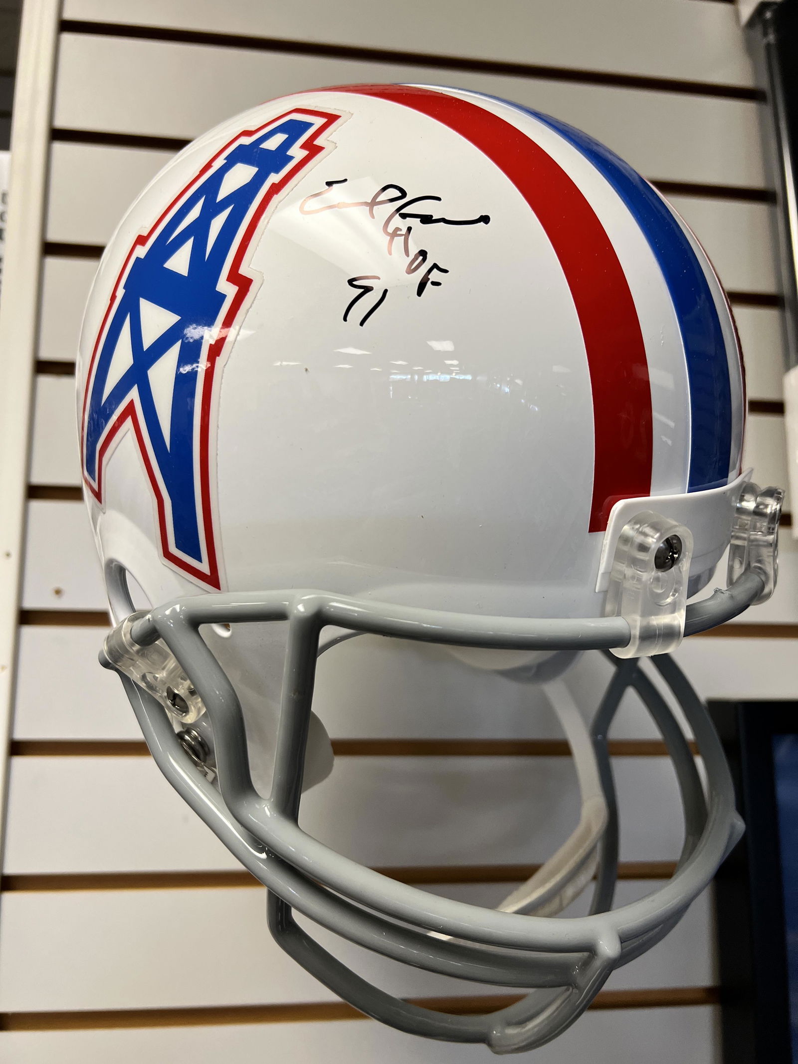 Earl Campbell Autographed Full Size Helmet (1 of 1)