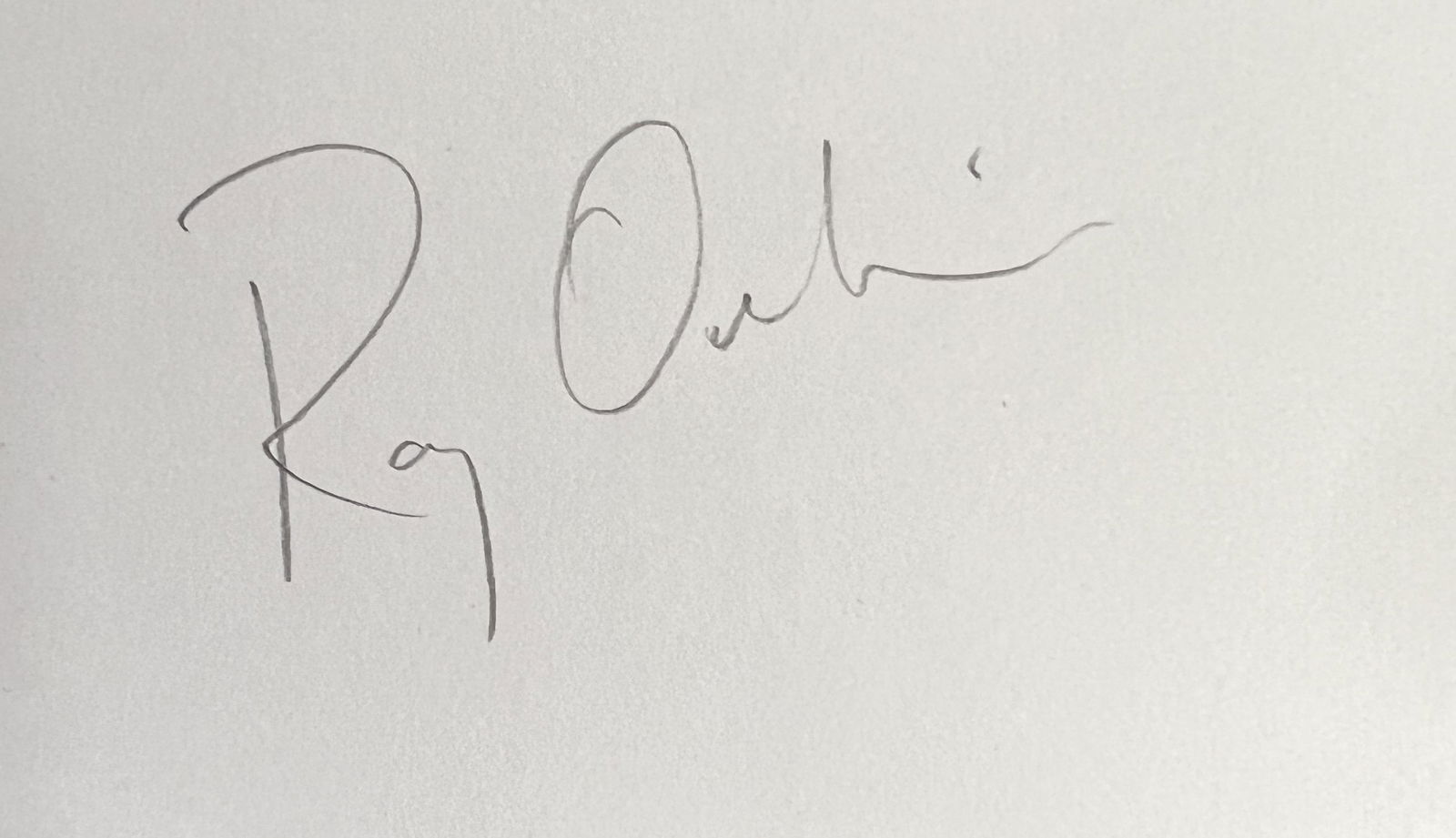 Roy Orbison Autographed Card (1 of 1)