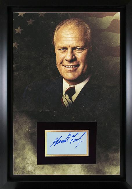Gerald Ford Autographed Display (1 of 1)
