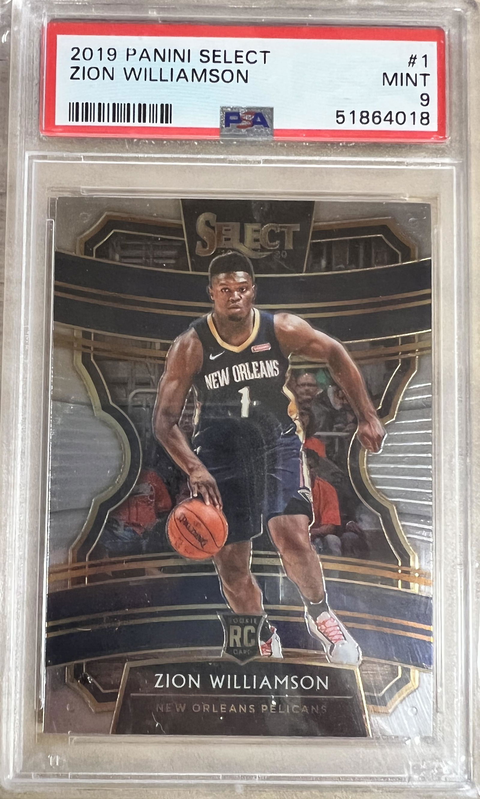 2019 Zion Williamson Rookie PSA 9 (1 of 1)