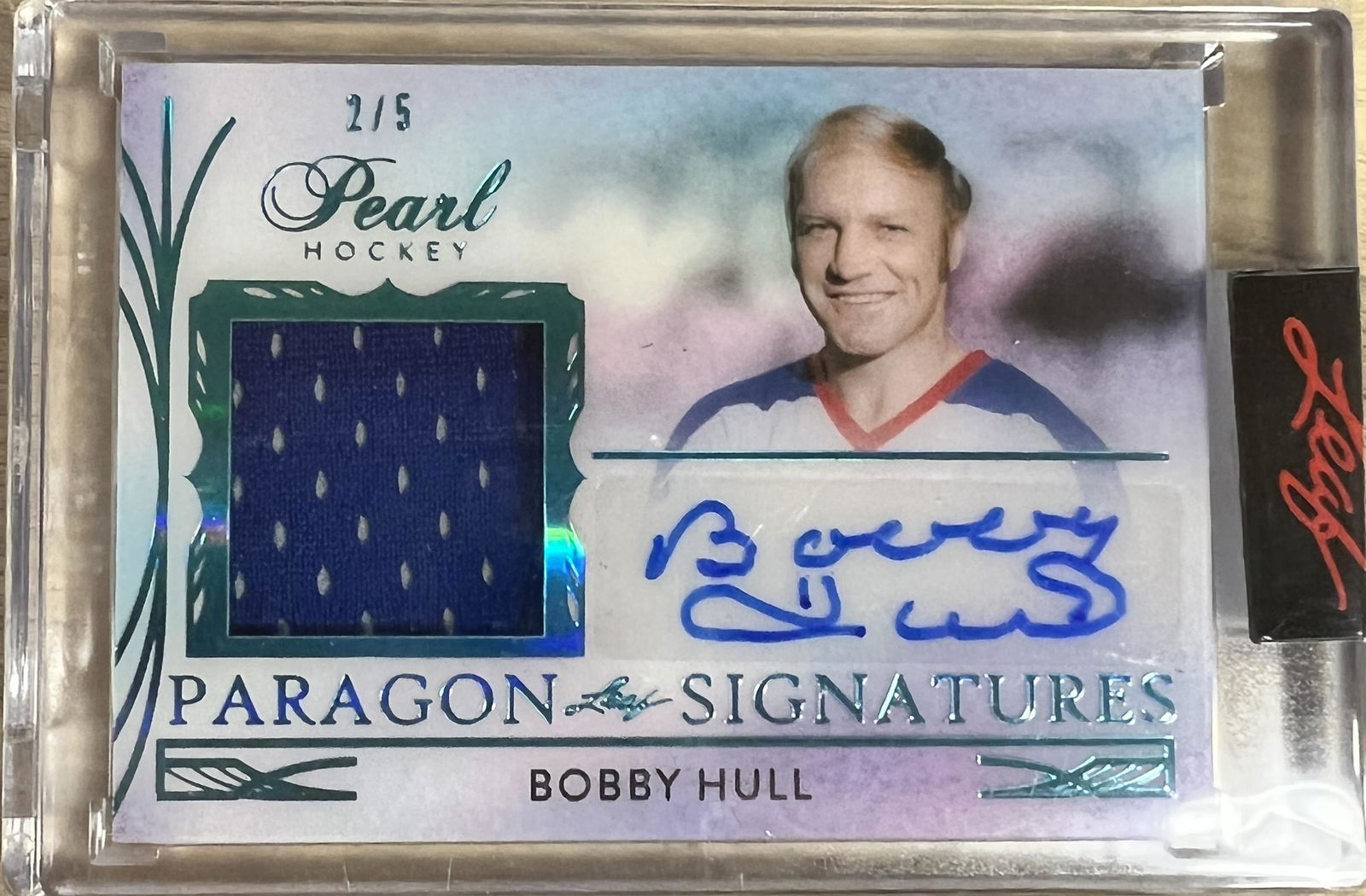 Bobby Hull Autographed Leaf Pearl 2/5 (1 of 1)