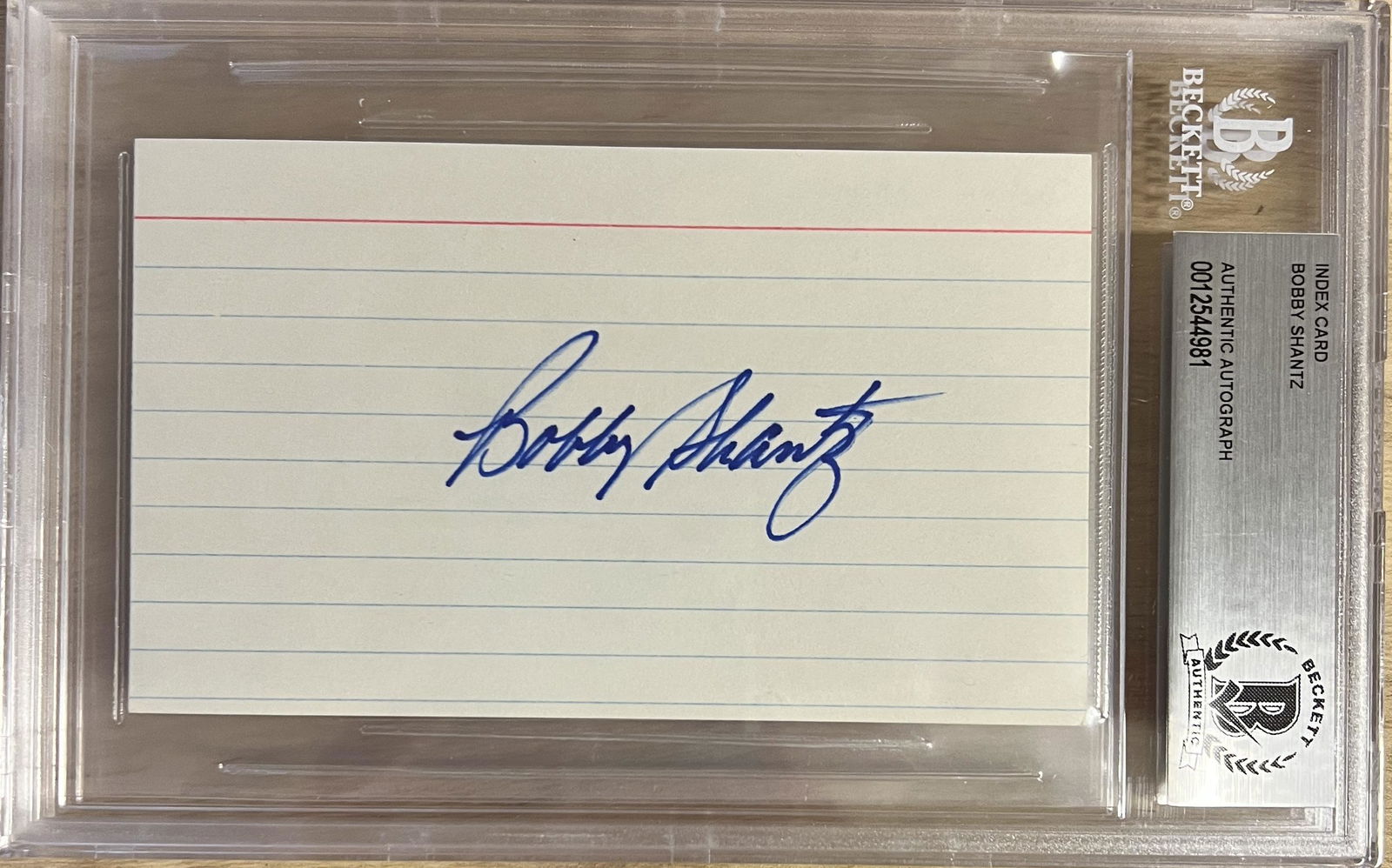 Bobby Shantz Autographed Card (1 of 1)