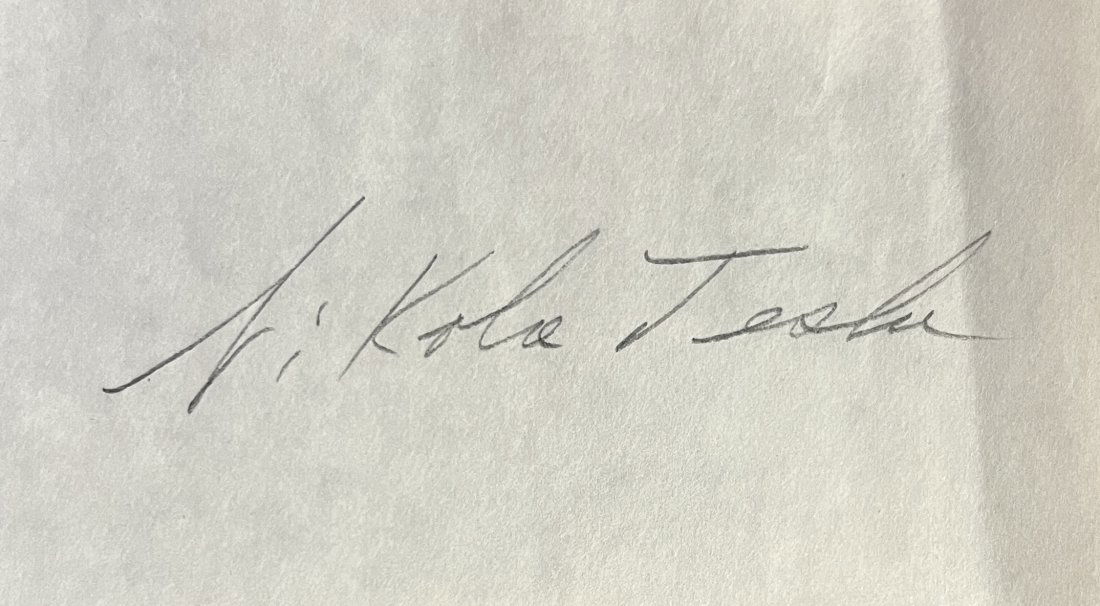 NIKOLA TESLA AUTOGRAPHED Cut (1 of 1)