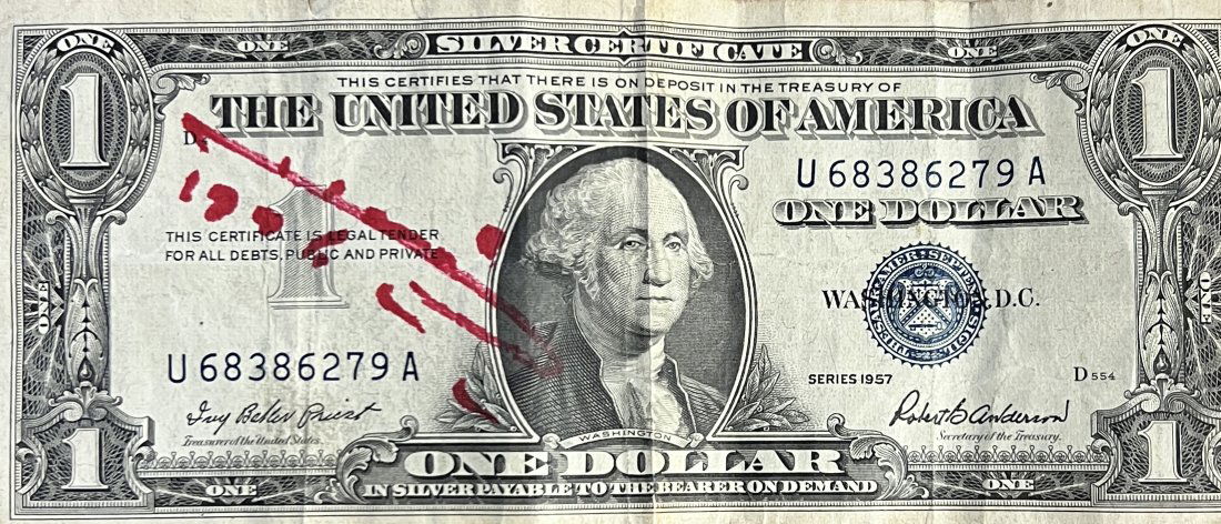 Saddam Hussein Autographed $1 Bill! (1 of 1)