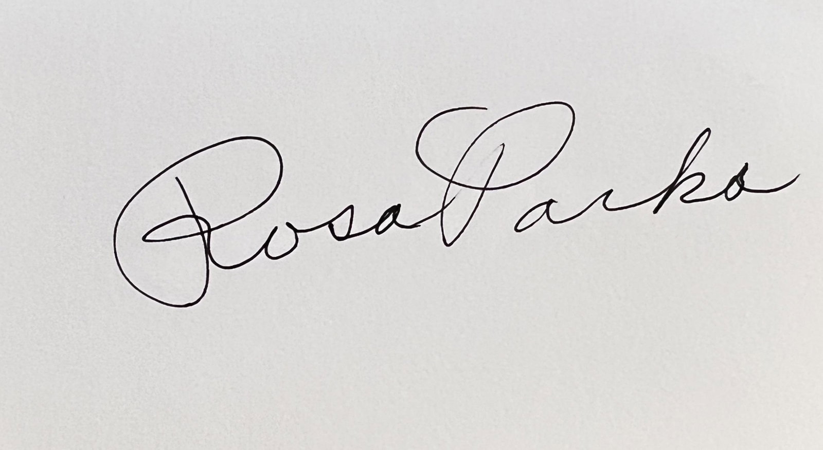 Rosa Parks Autographed Card (1 of 1)