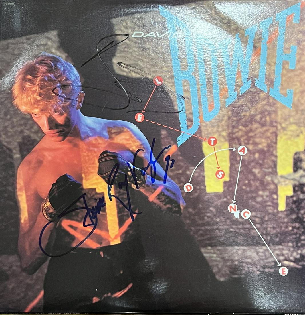Stevie Ray Vaughan David Bowie Autographed ALBUM (1 of 1)