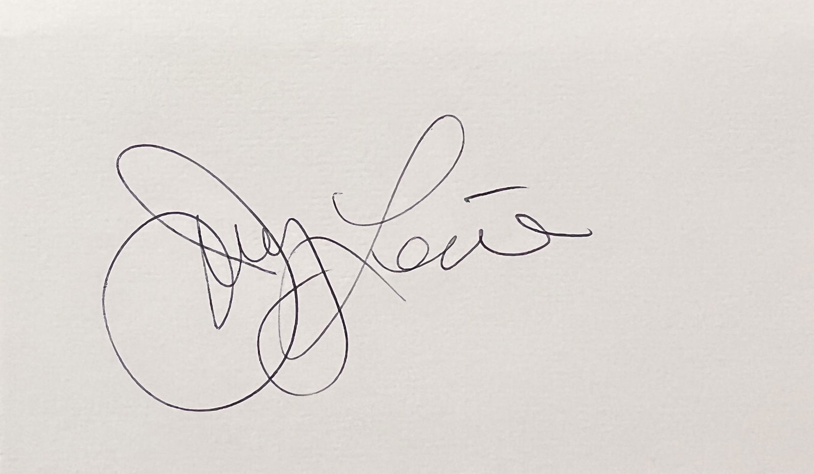 Jerry Lewis Autographed CARD (1 of 1)