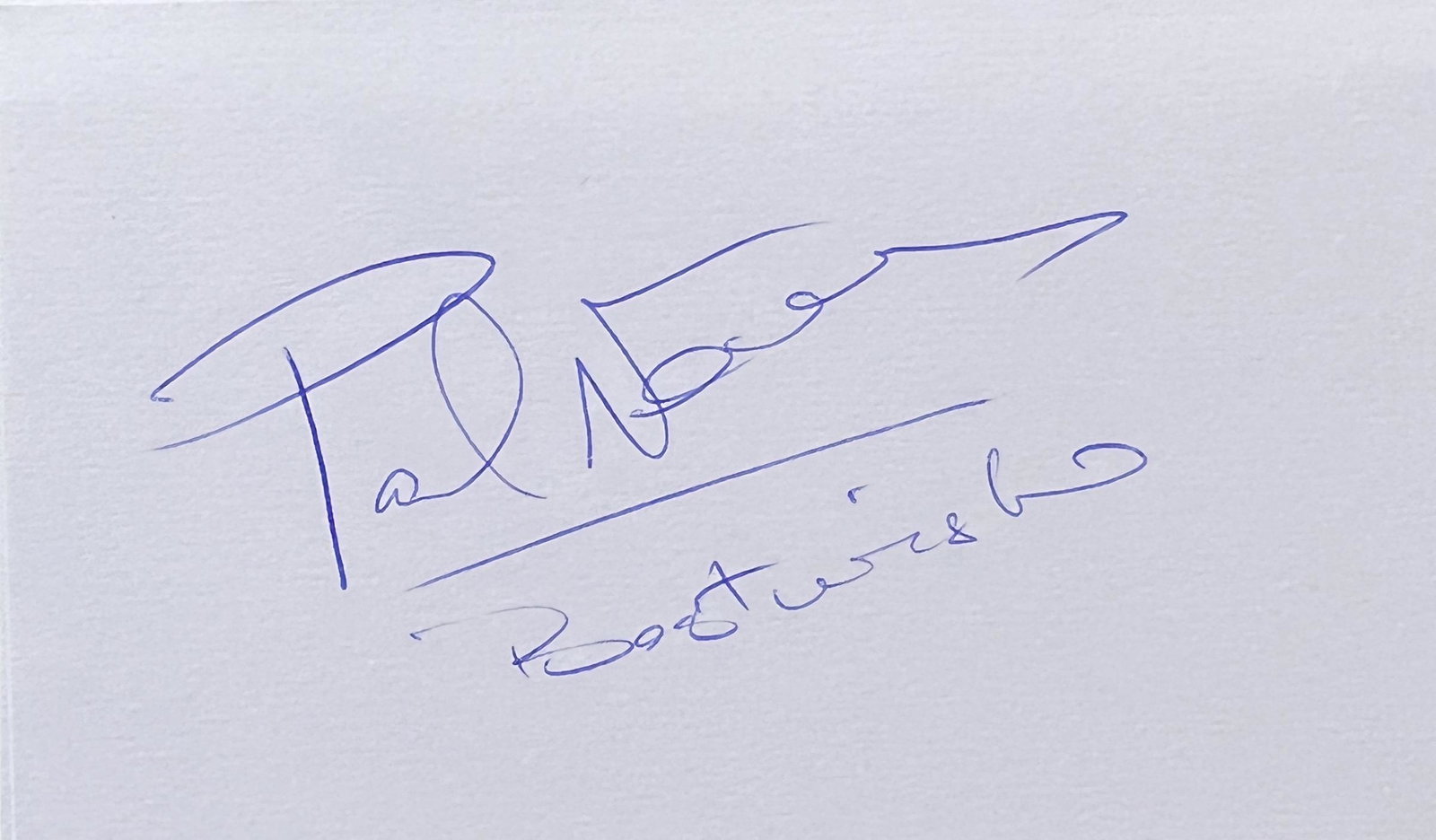 Paul Newman Autographed Card (1 of 1)