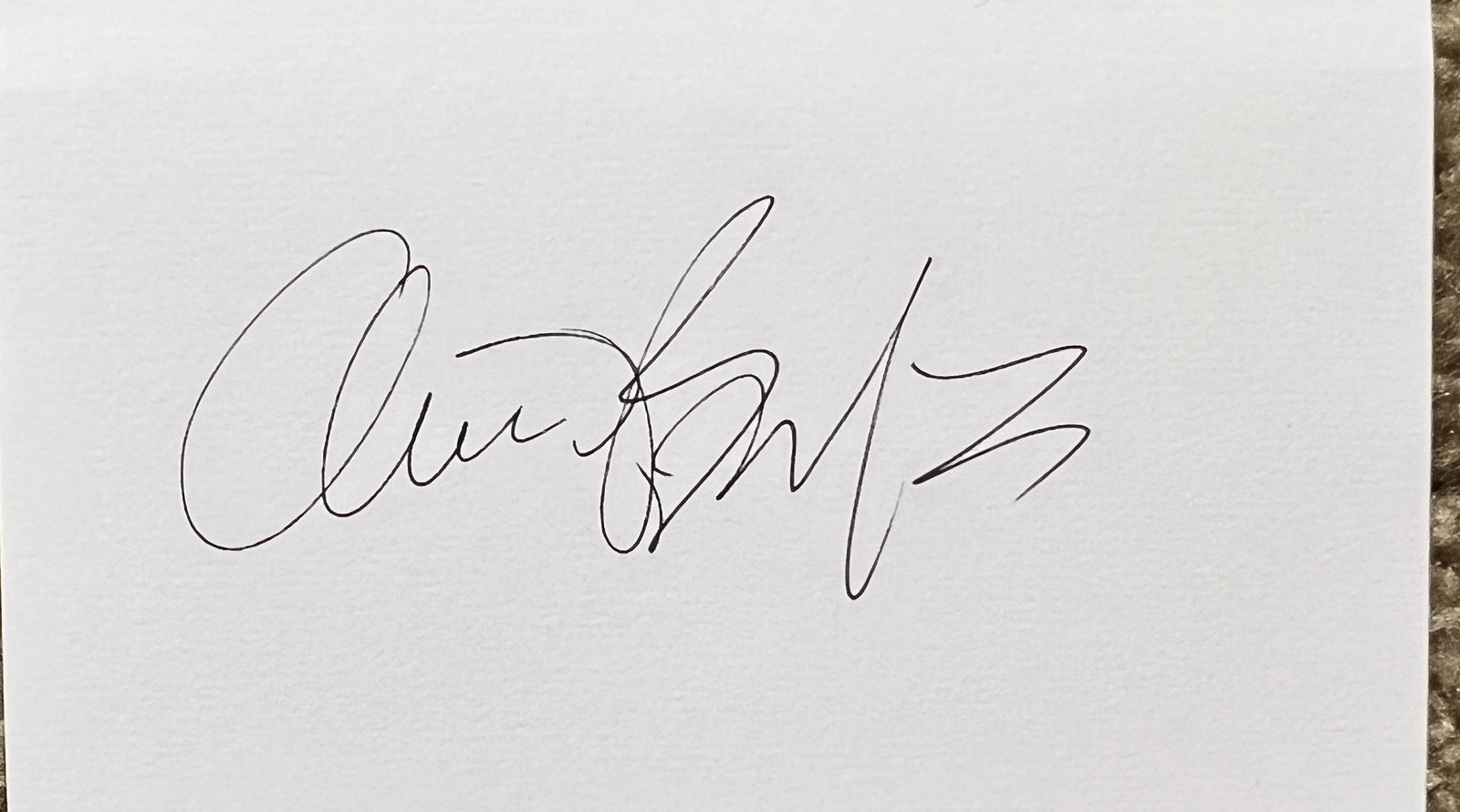 Clive Barker Autographed Card (1 of 1)