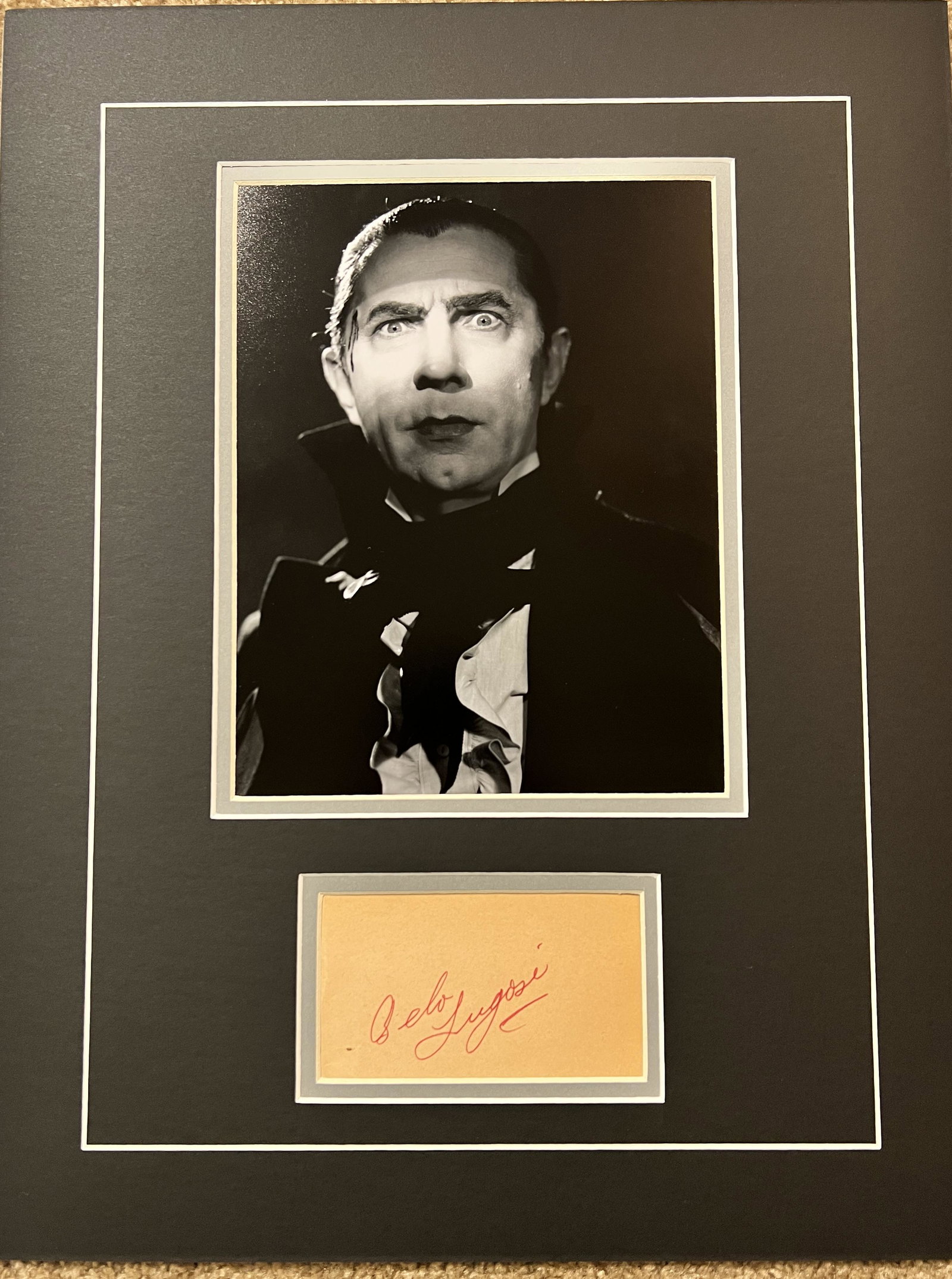 Bela Lugosi Autographed Display: Displays are not framed, and can be framed for a cost. Framed items will state they are framed in the name of the item. All signed items come with a COA. Ask any and all questions BEFORE bidding. Sign